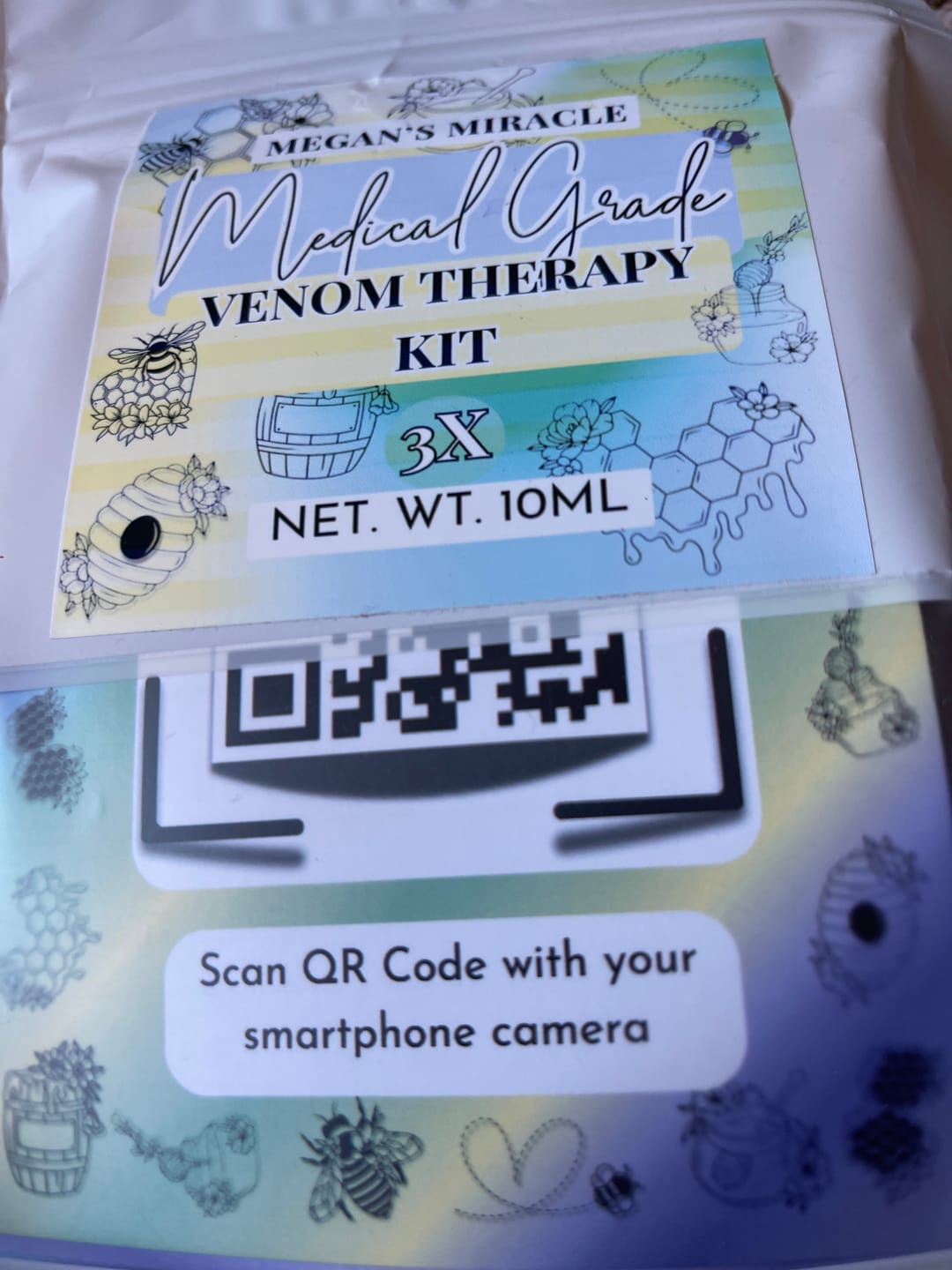 Customer photo review of Medical Grade Bee Venom Therapy Kit