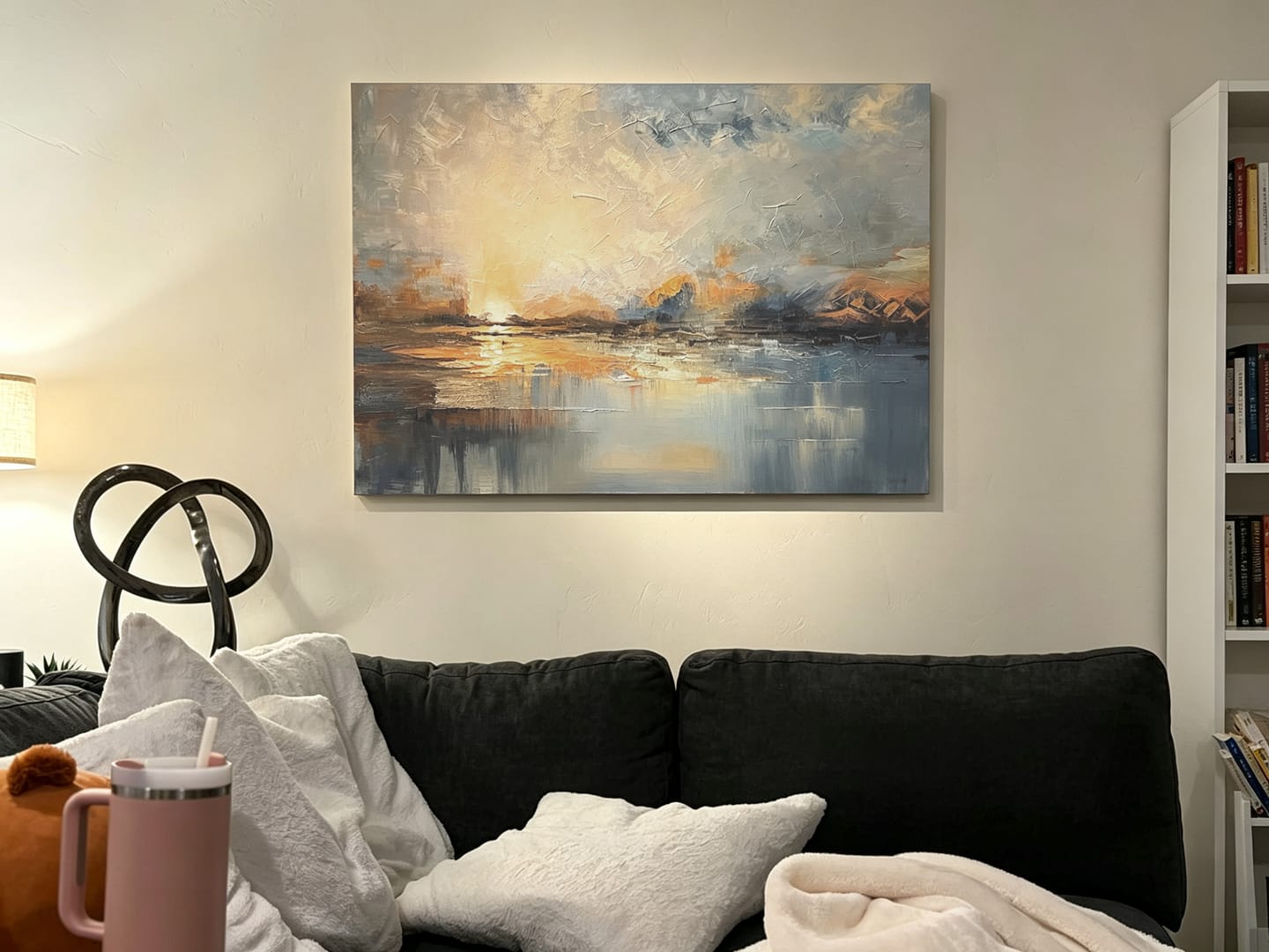 Customer photo review of Abstract Wall Art #VA002