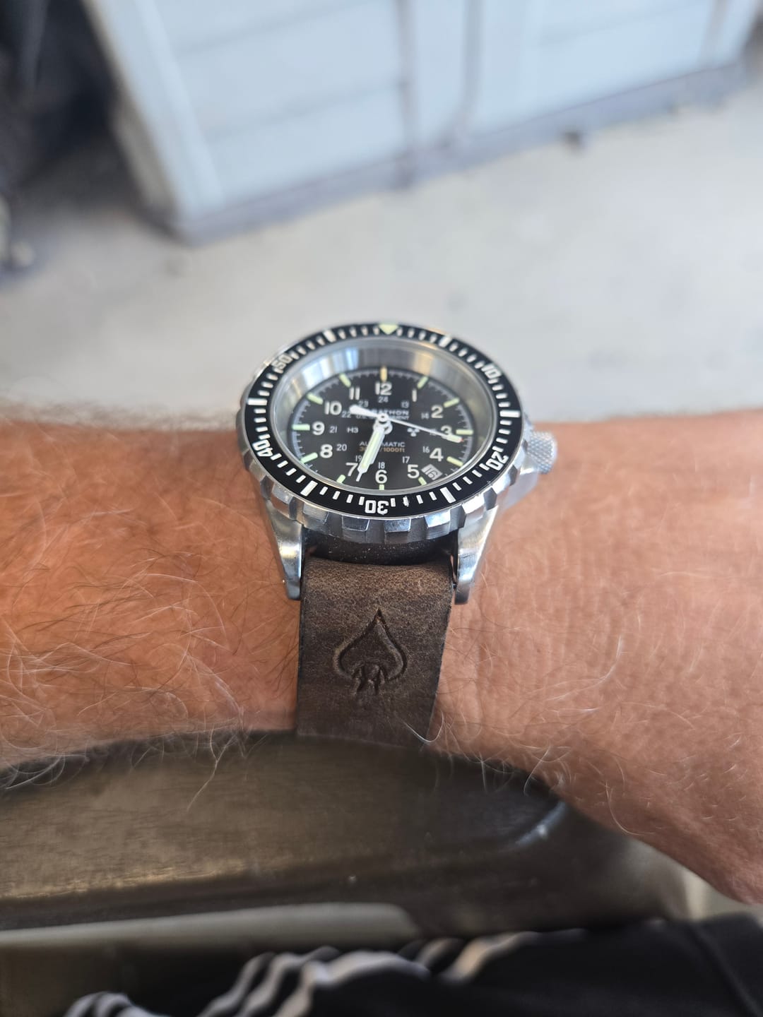 Customer photo review of W.O.E. Leather Single Pass Strap