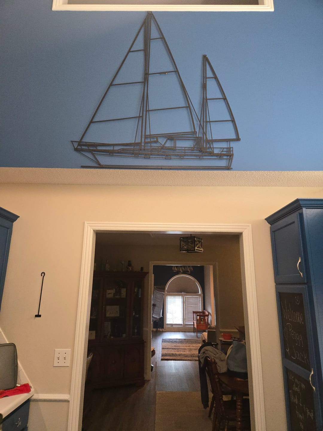 Customer photo review of Your Custom Boat Silhouette Metal Wall Art
