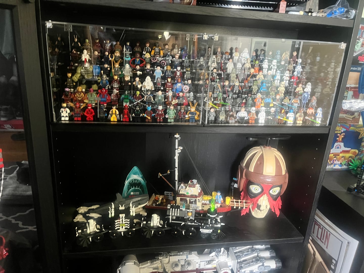 Customer photo review of Display Case for LEGO® 72 minifigures fits 1/2 IKEA Billy