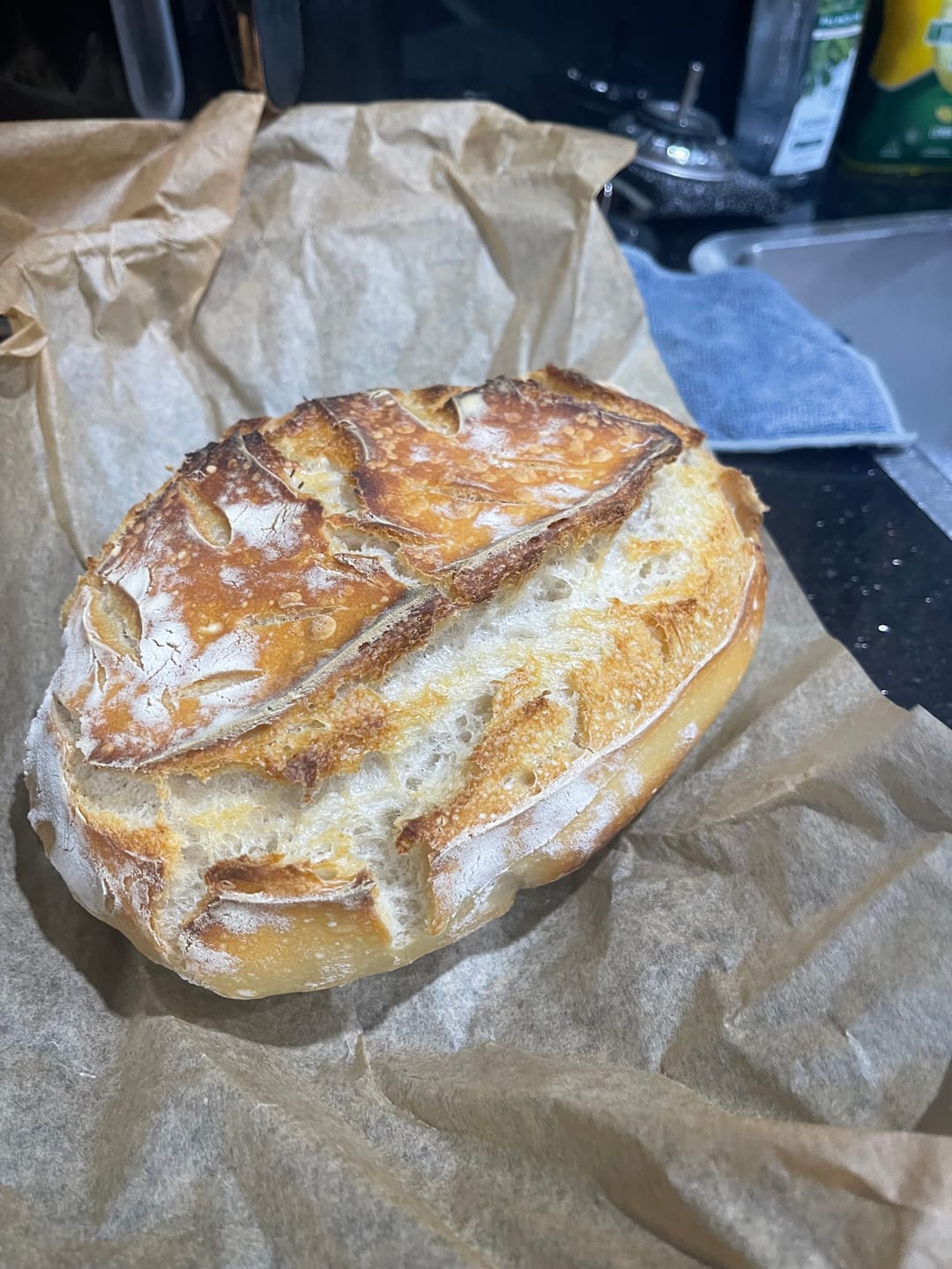 Customer photo review of Sourdough Starter Jar Set