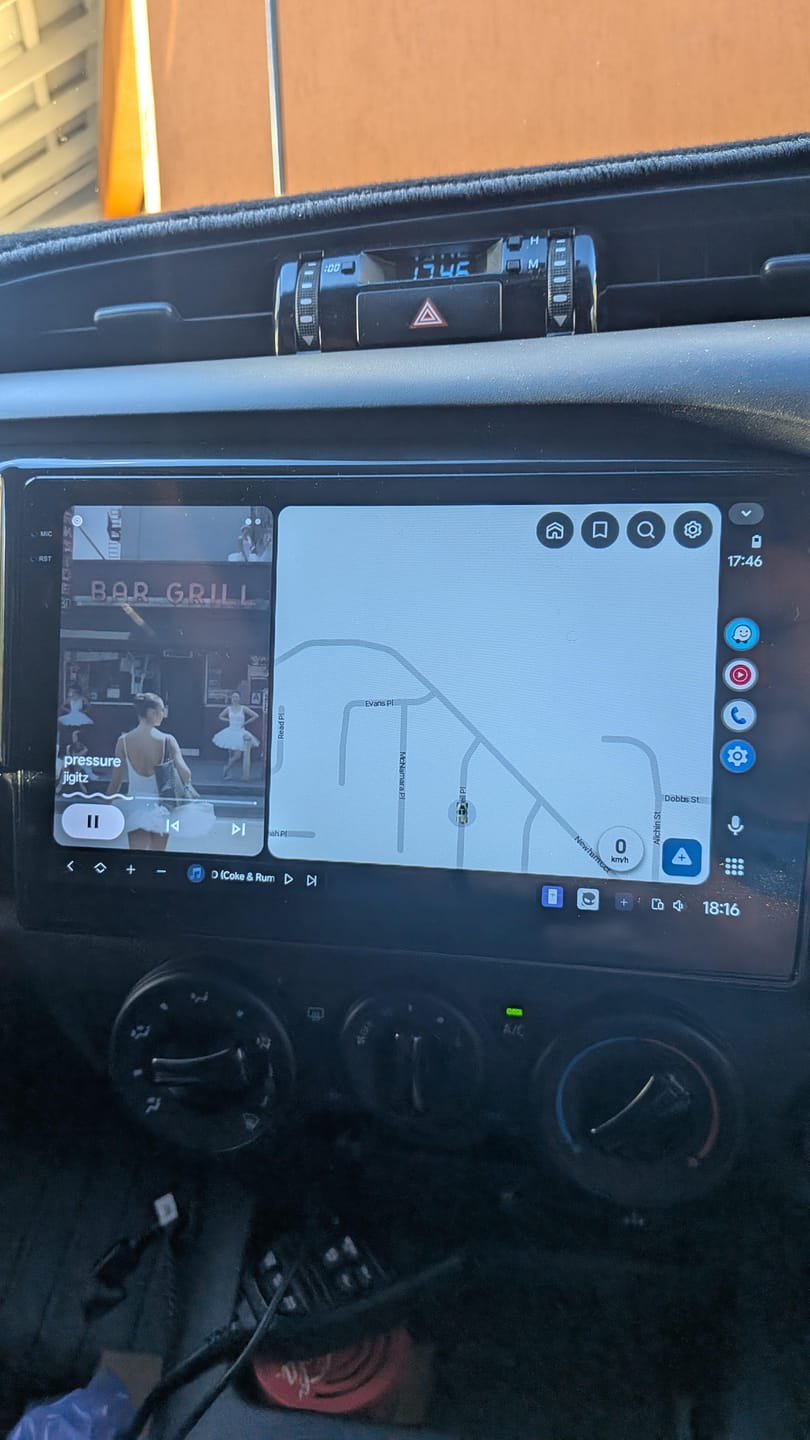 Customer photo review of 10.25" Toyota Hilux 16'- 22' Head Unit Upgrade Kit