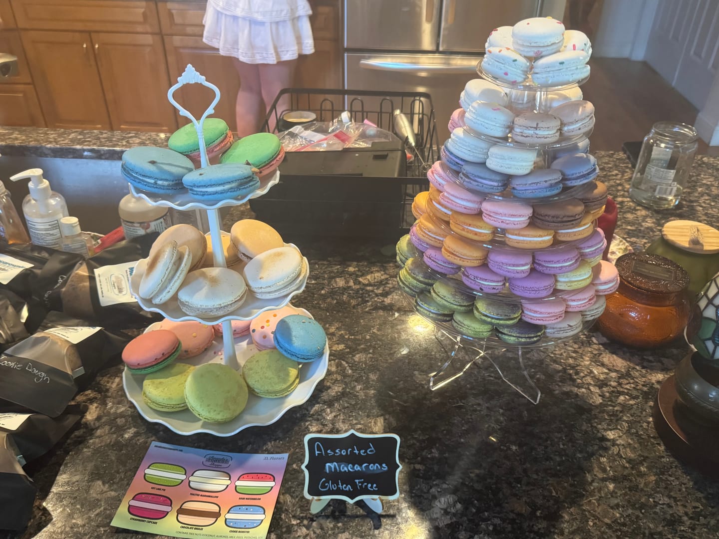 Customer photo review of Six Tier Tower (85 Macarons)