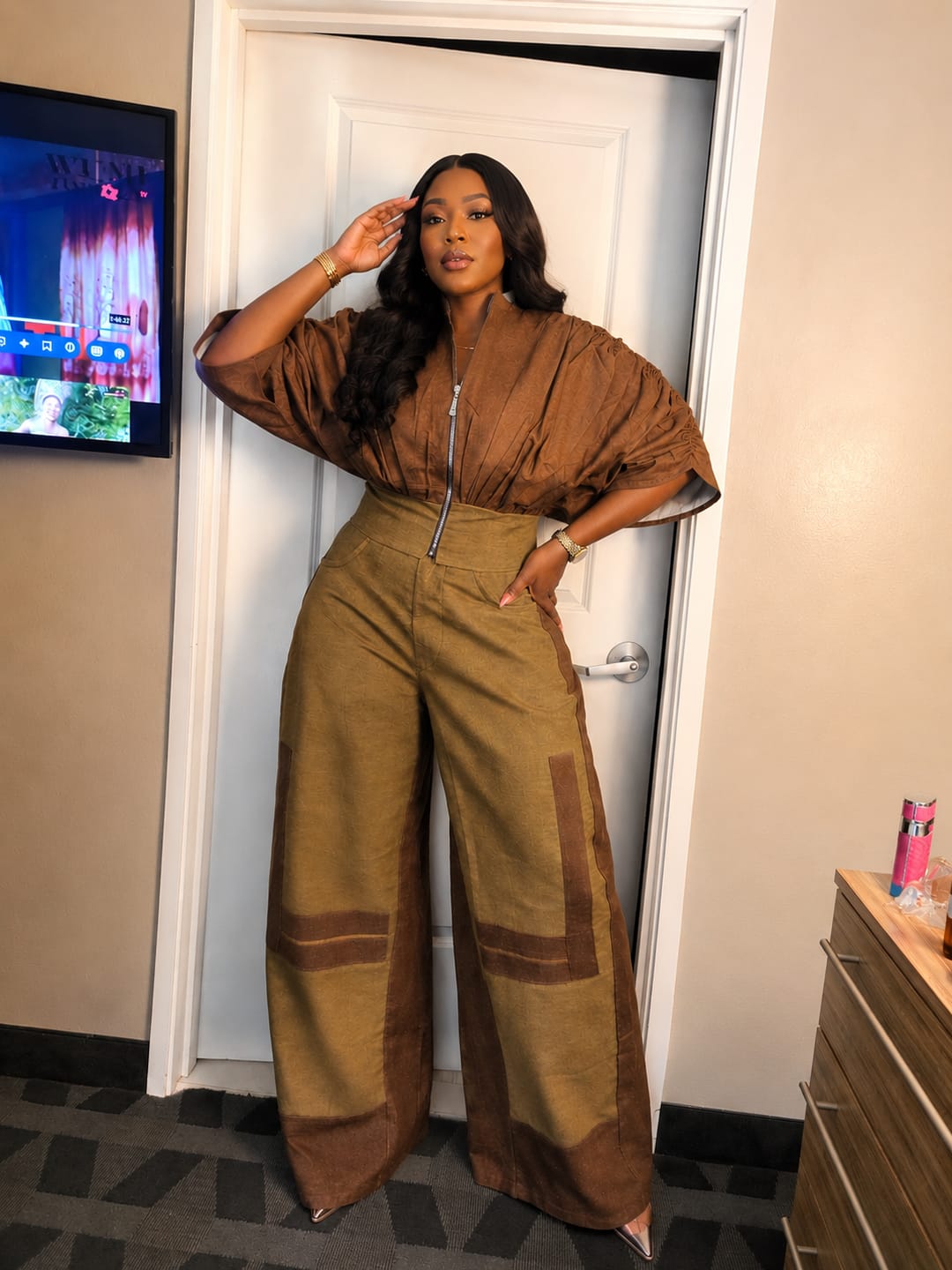 Customer photo review of The Halo Denim Set