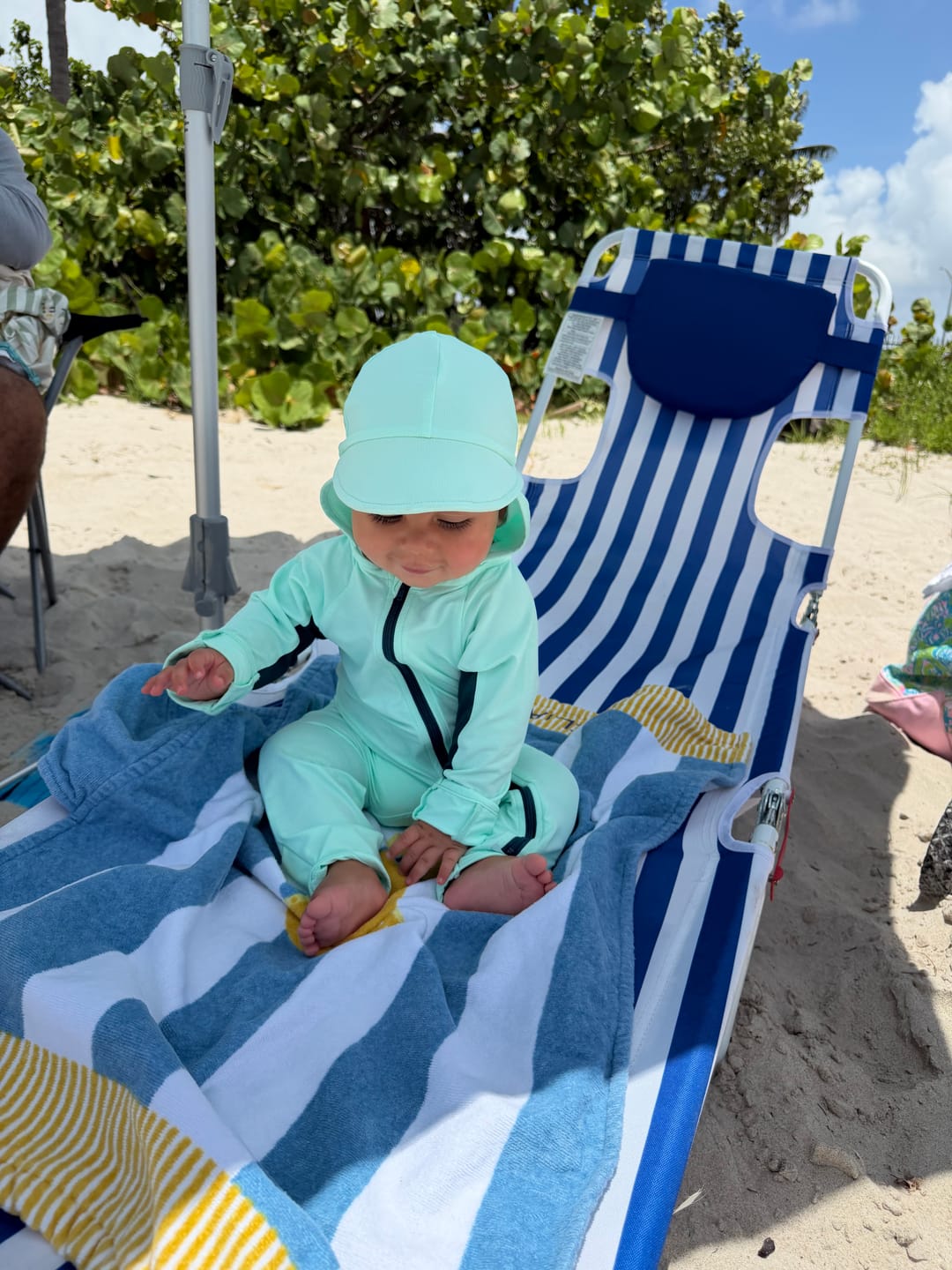 Customer photo review of Baby and Toddler UPF 50+ Sun Protective Onesie