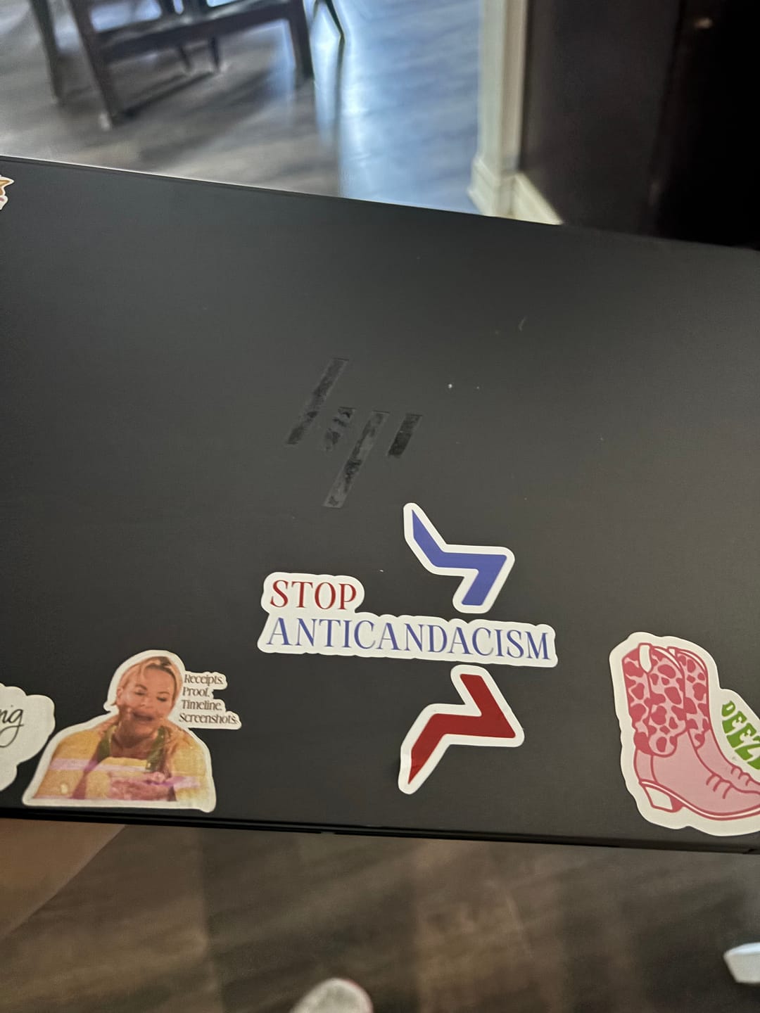 Customer photo review of Stop Anticandacism Vinyl Kiss-Cut Sticker
