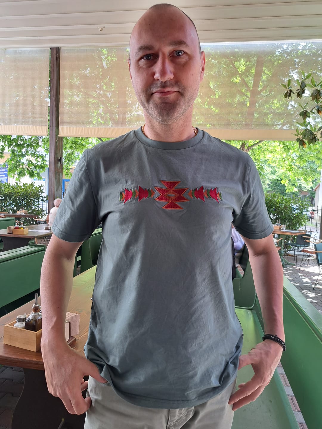 Customer photo review of Тениска "Канатица"