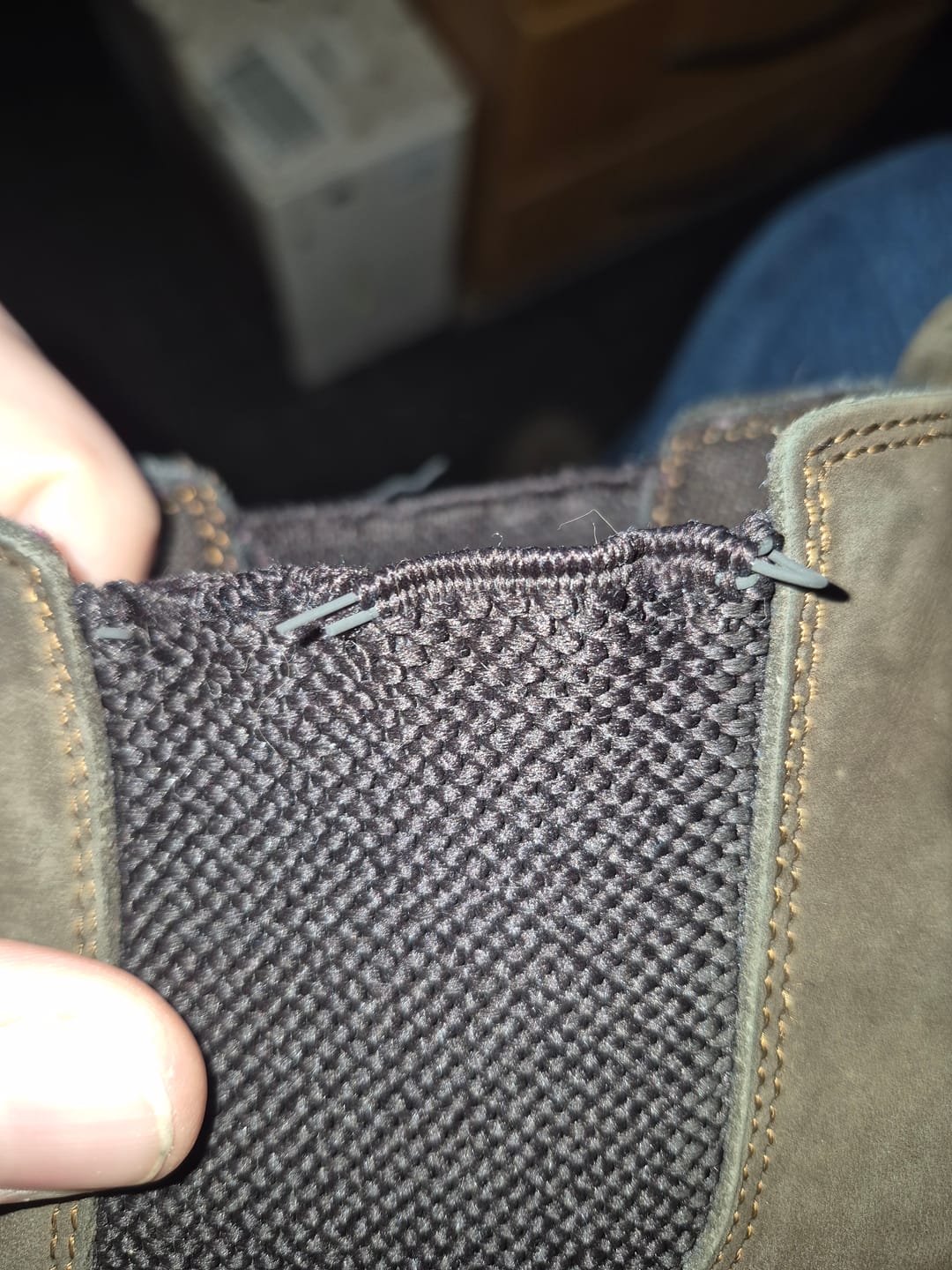 Customer photo review of DESERT GUSSET NUBUCK BROWN