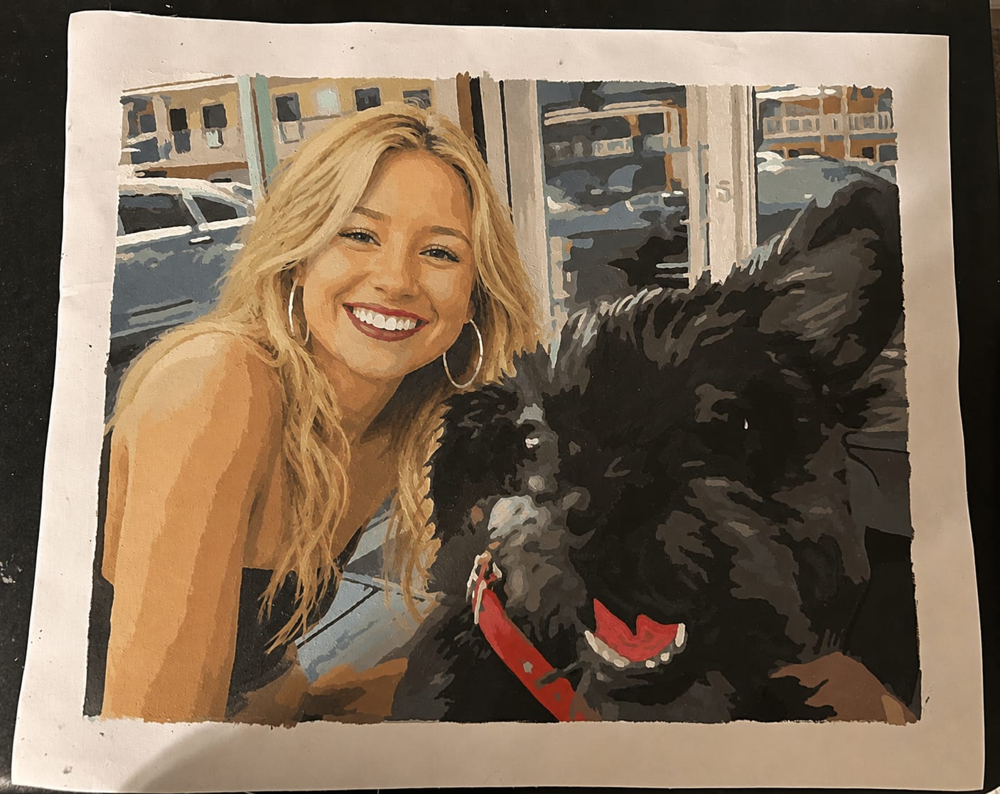 Customer photo review of Custom Paint by Number Kit