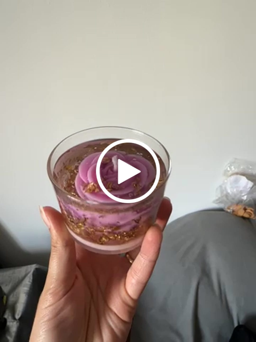 Customer video review of Gel para velas