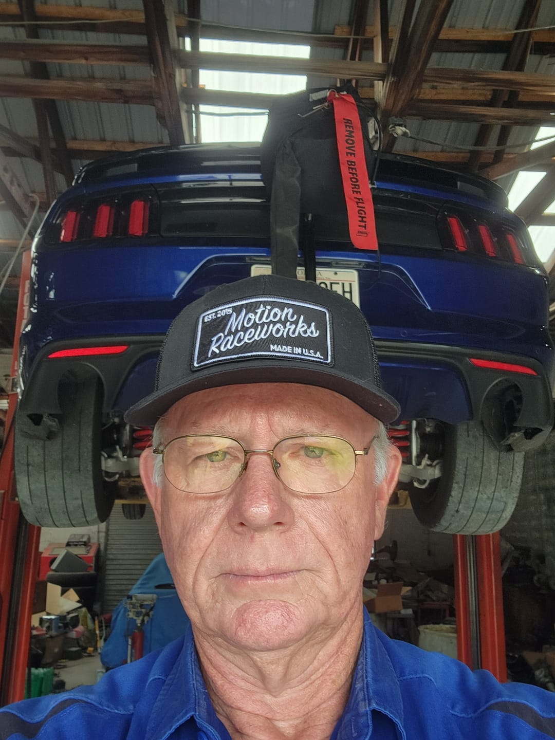 Customer photo review of Motion Heritage Hat Black/Black Snapback