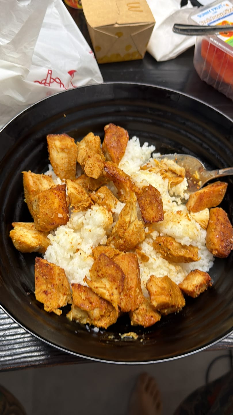 Customer photo review of 68° Chicken Singapore Delights - Sizzling Satay