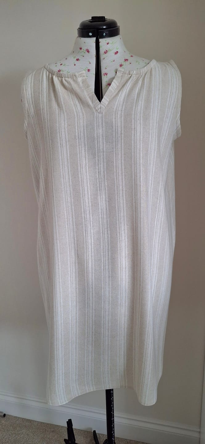 Customer photo review of Yarn Dyed Linen Viscose Fabric