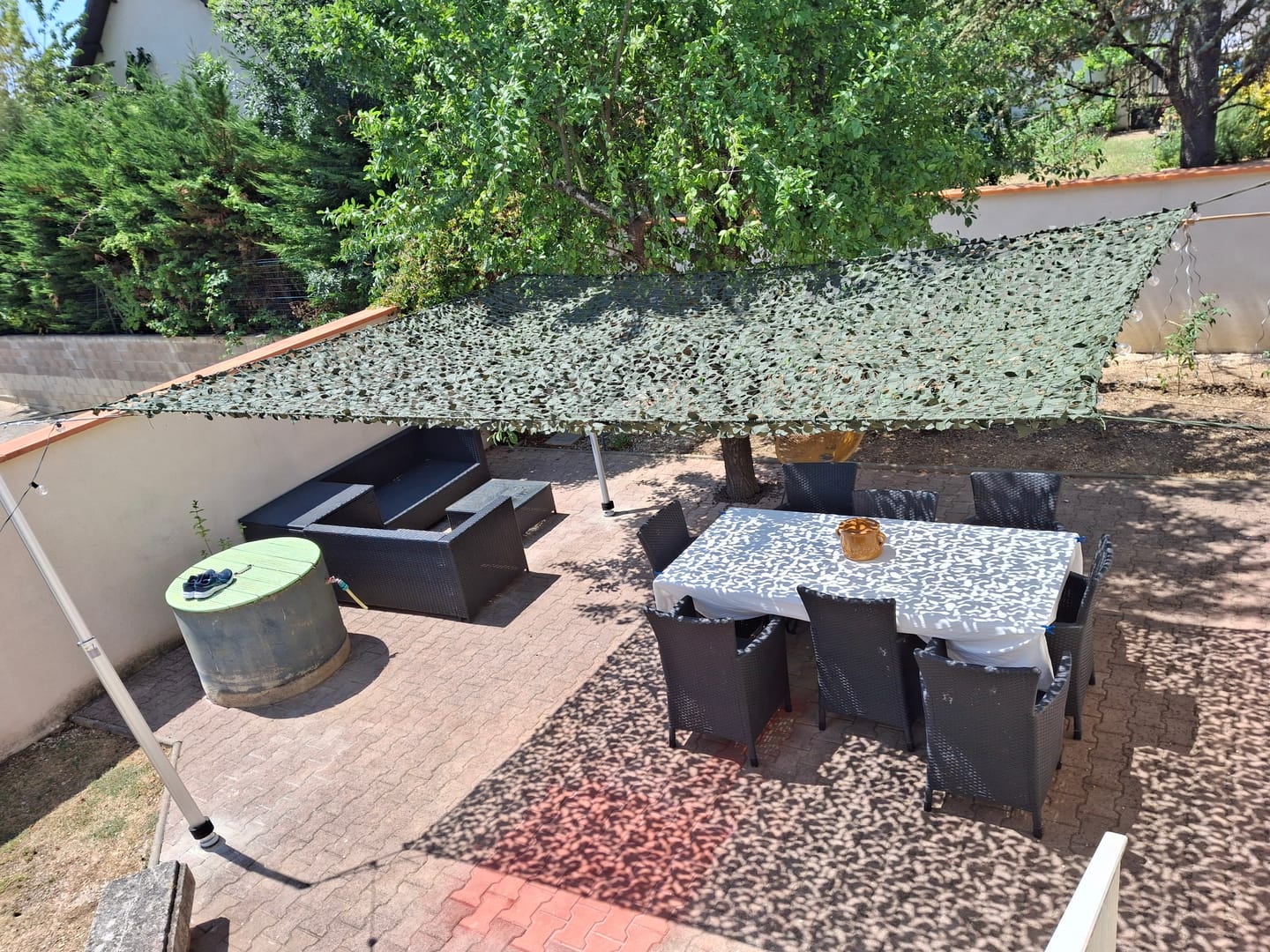 Customer photo review of Filet de camouflage renforcé vert
