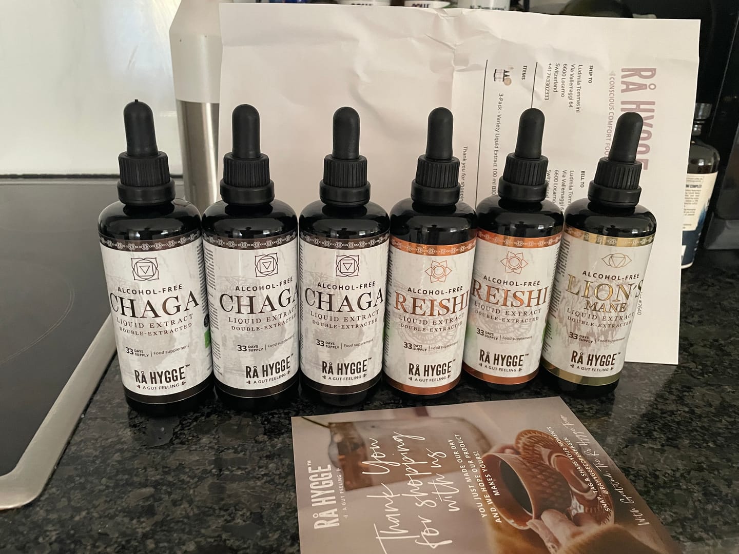 Customer photo review of 3-Pack - Variety Liquid Extract 100 ml BIO/ 3.38 fl. oz.