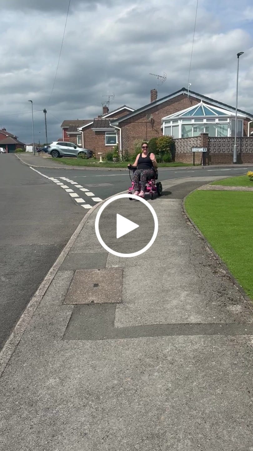 Customer video review of Limited Edition Pink Lightweight Electric Wheelchair | Freedom Pro ST