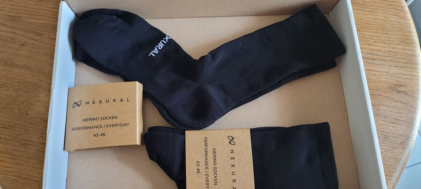 Customer photo review of Merino Business Socken