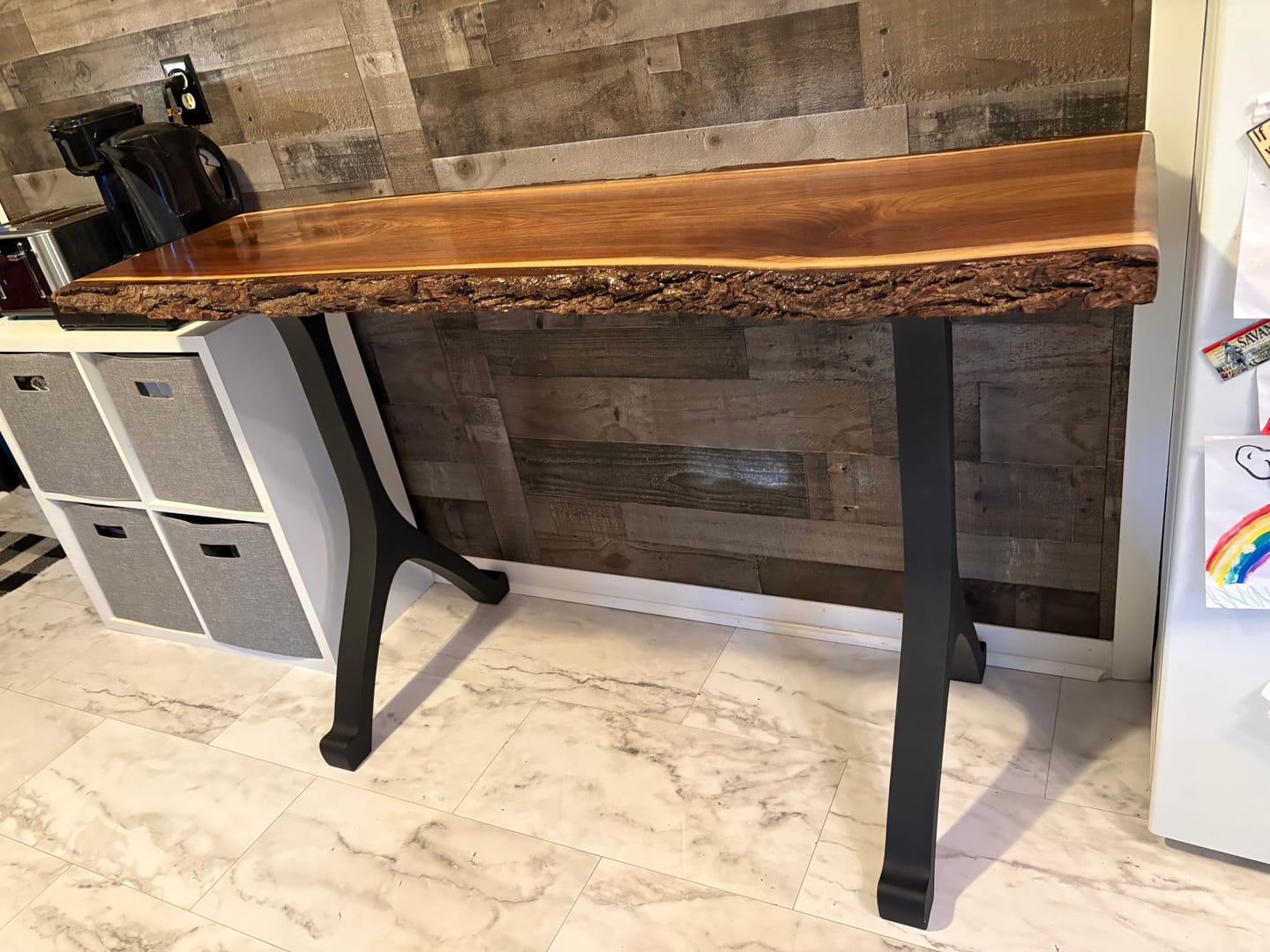 Customer photo review of Counter Table Legs 612 Wishbone 34" H for Dining Tabletop