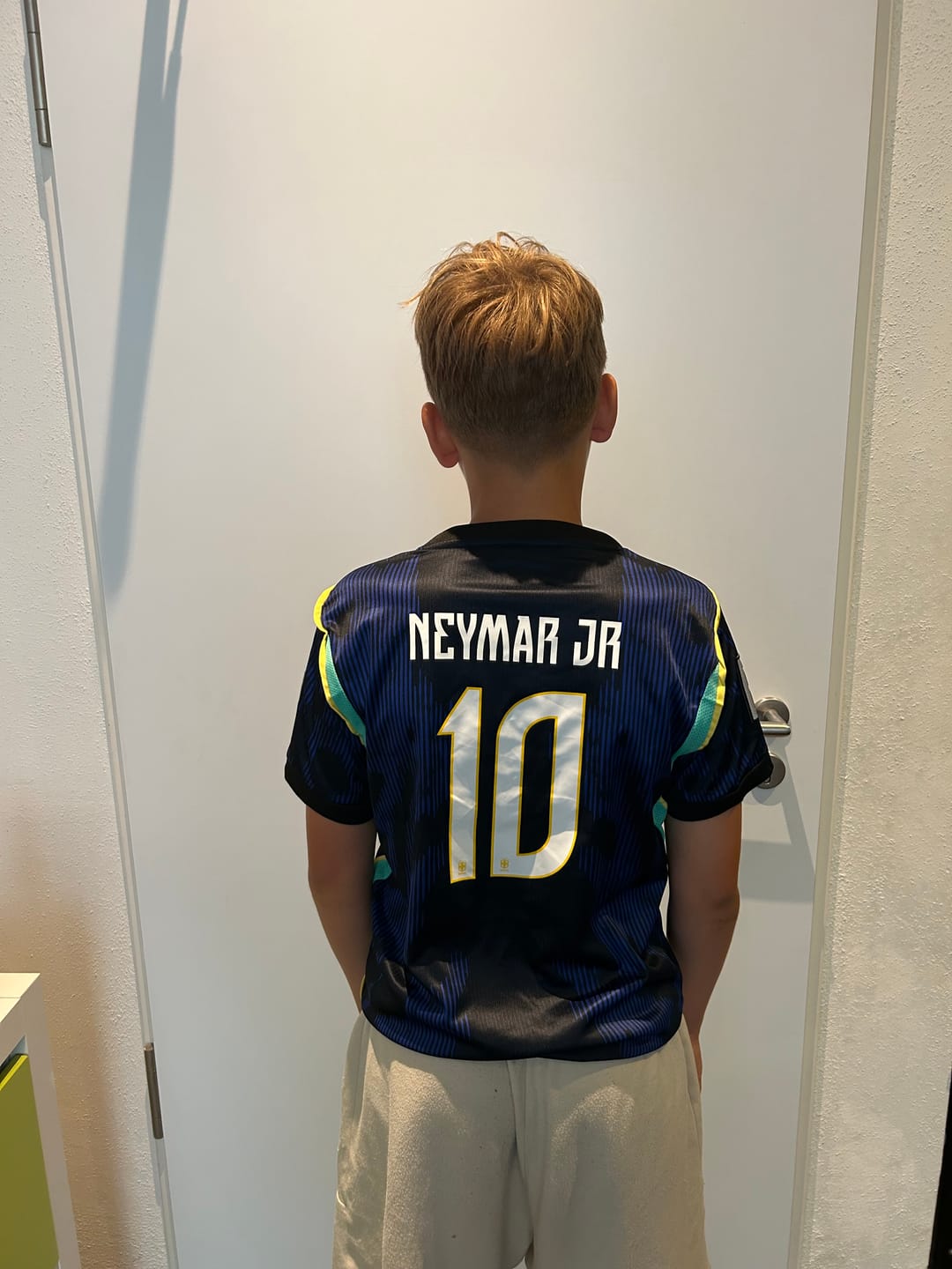 Customer photo review of Neymar Jr Brazil 2026 World Cup Blue Away Football Jersey