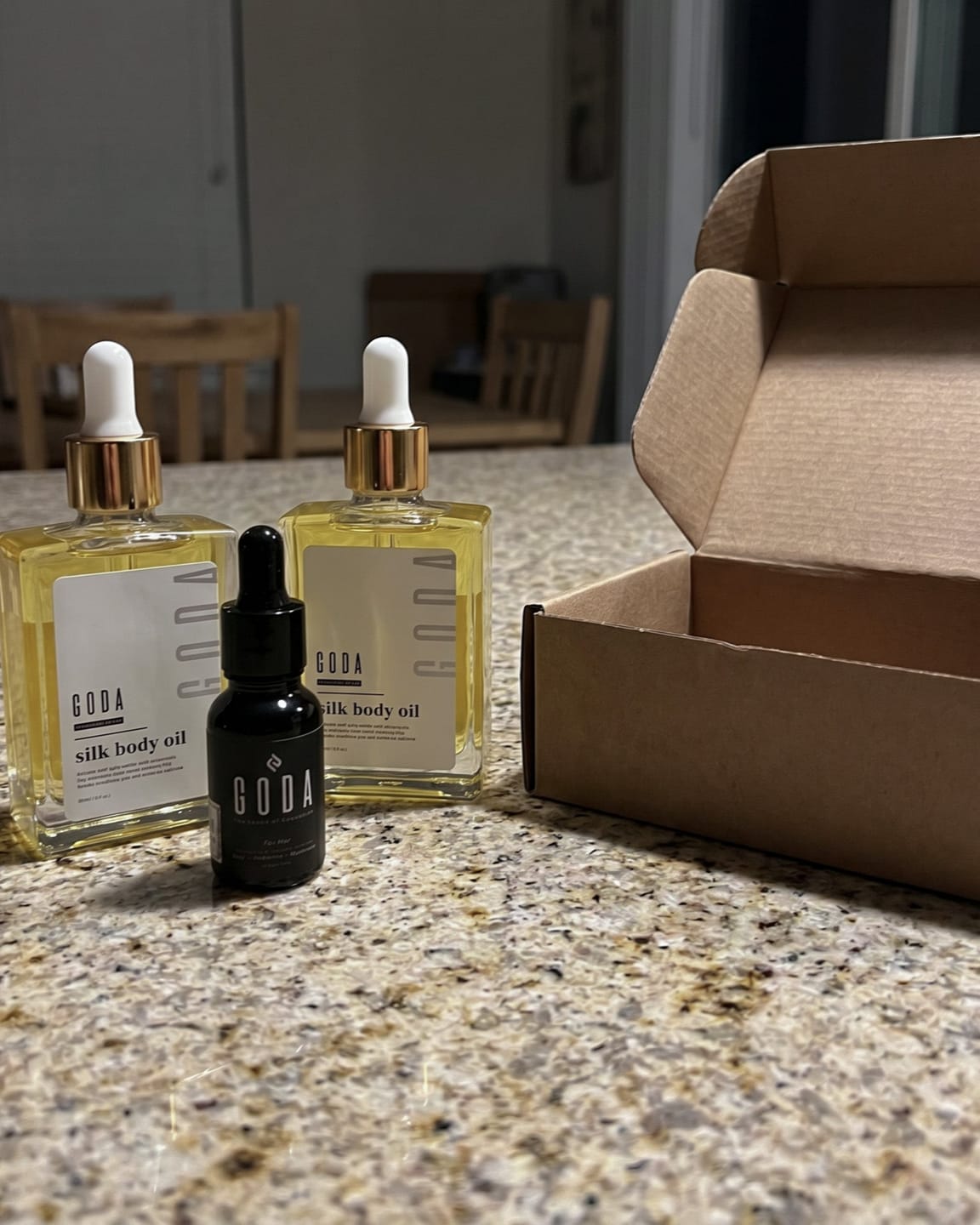 Customer photo review of Goda® Silk Body Oil