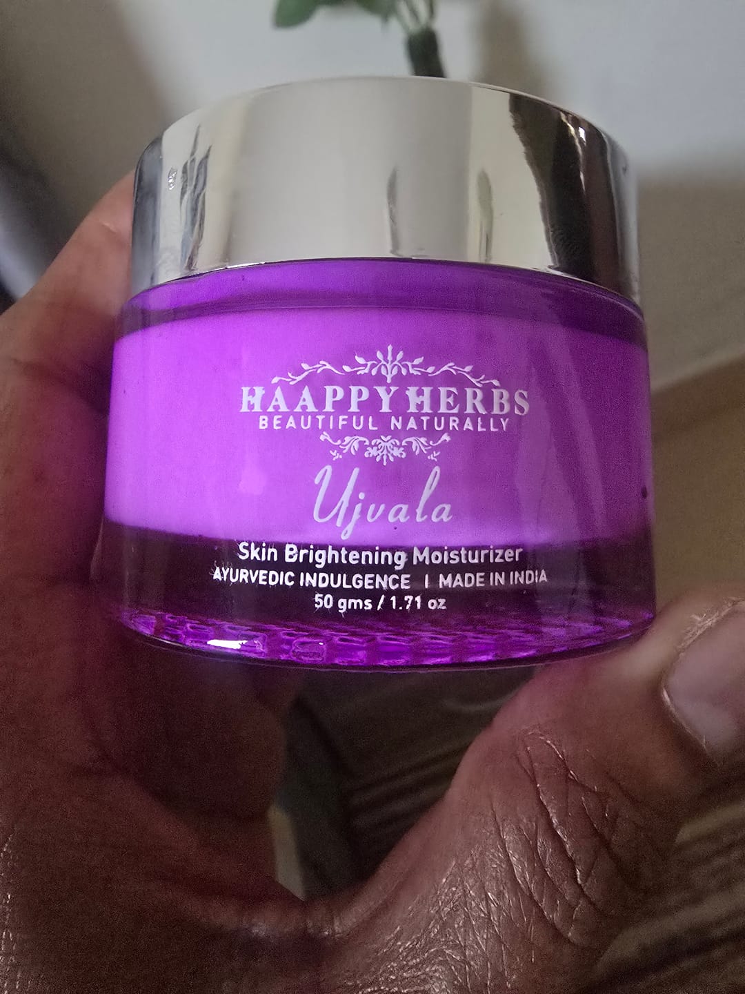Customer photo review of Ujvala Skin Brightening Moisturizer