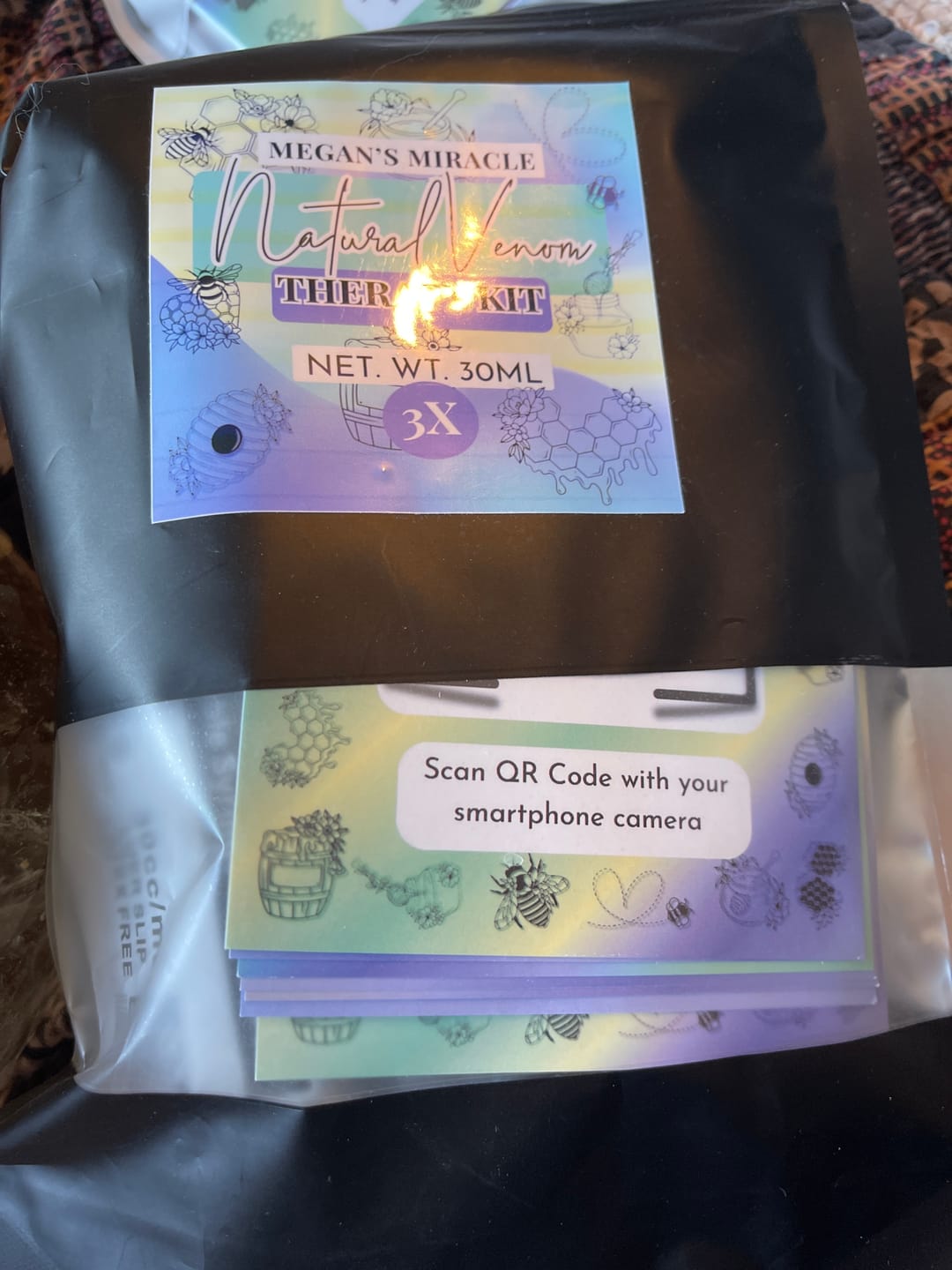 Customer photo review of Natural Grade Bee Venom Therapy Kit