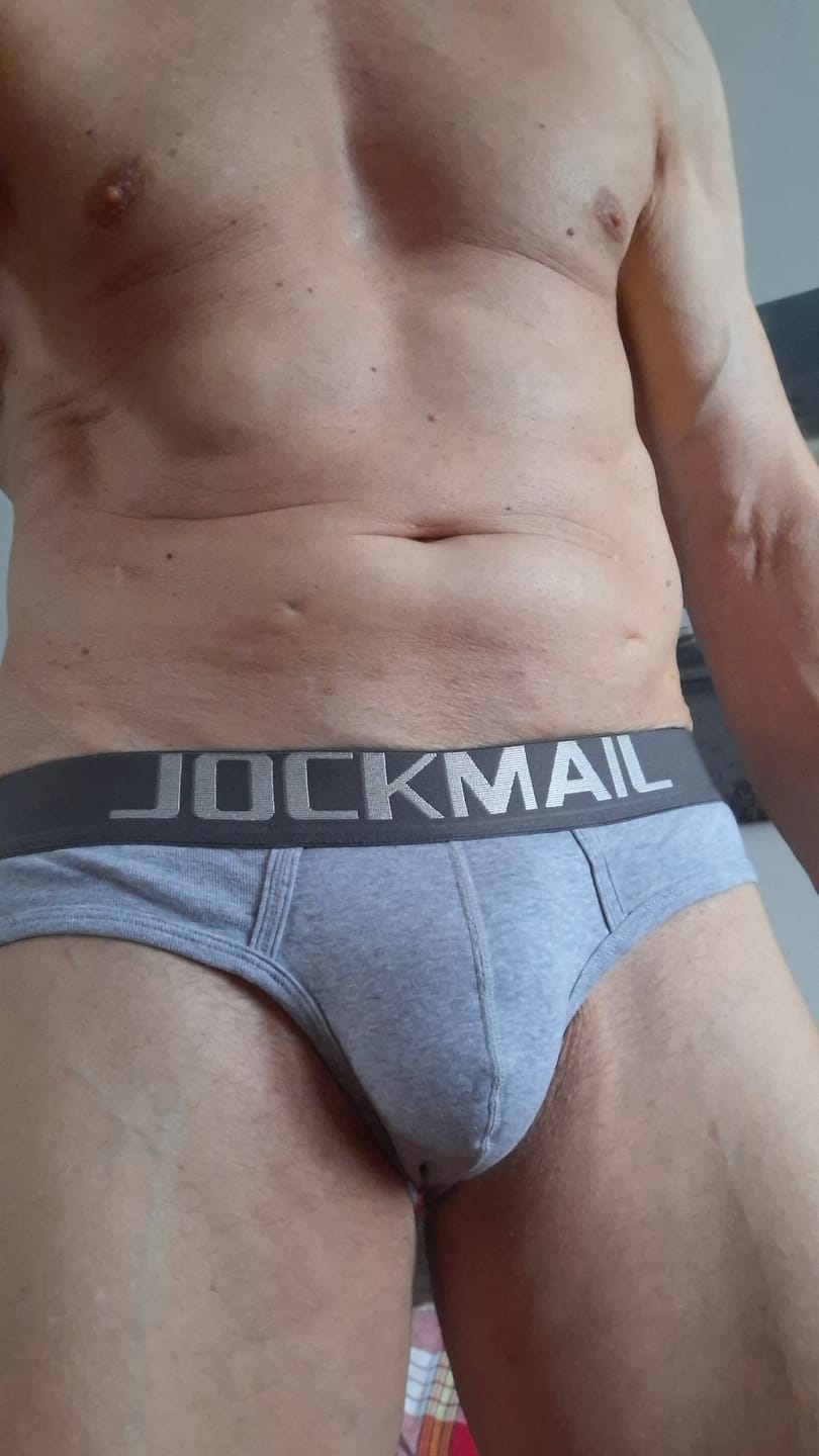 Customer photo review of 2 Pack Men's Sexy Cotton Support Contour Pouch Briefs