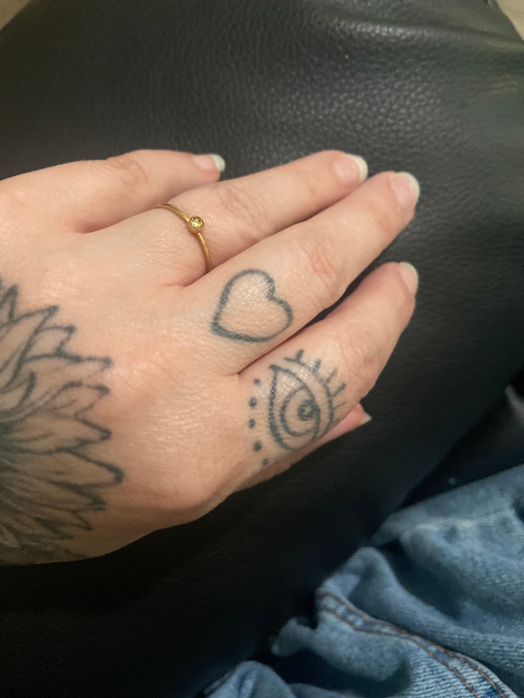 Customer photo review of Dainty Birthstone Ring (Bundle)