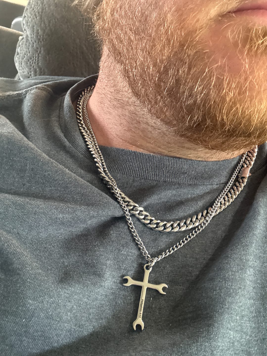 Customer photo review of "Unbreakable" Cuban (Silver) 8mm