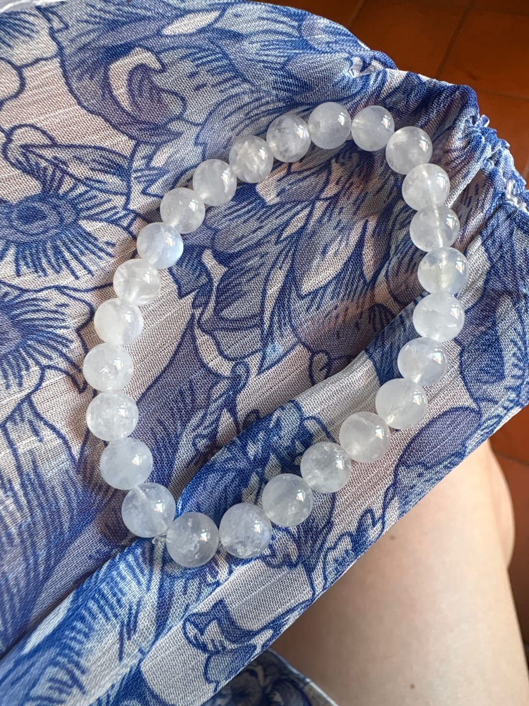 Customer photo review of Buddha Stones Wohlstandsarmband aus natürlichem Mondstein