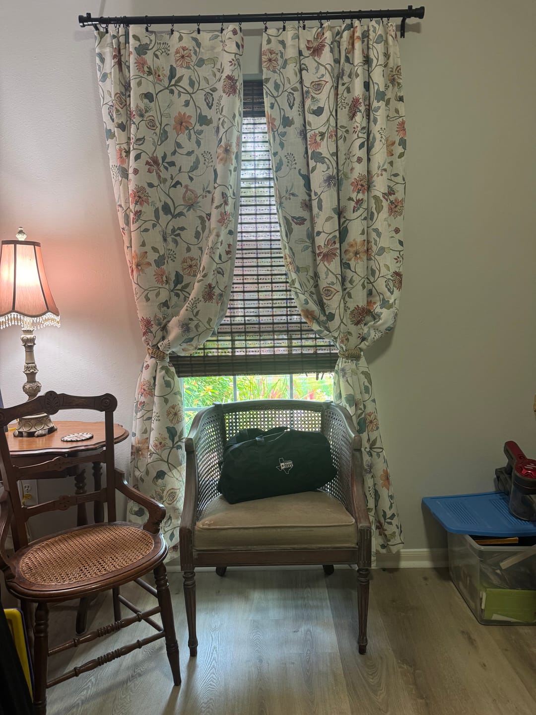 Customer photo review of Hattie Floral Linen Blend Curtains