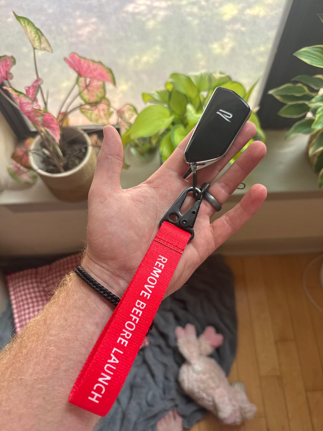 Customer photo review of 80Eighty® Remove Before Launch WristStrap