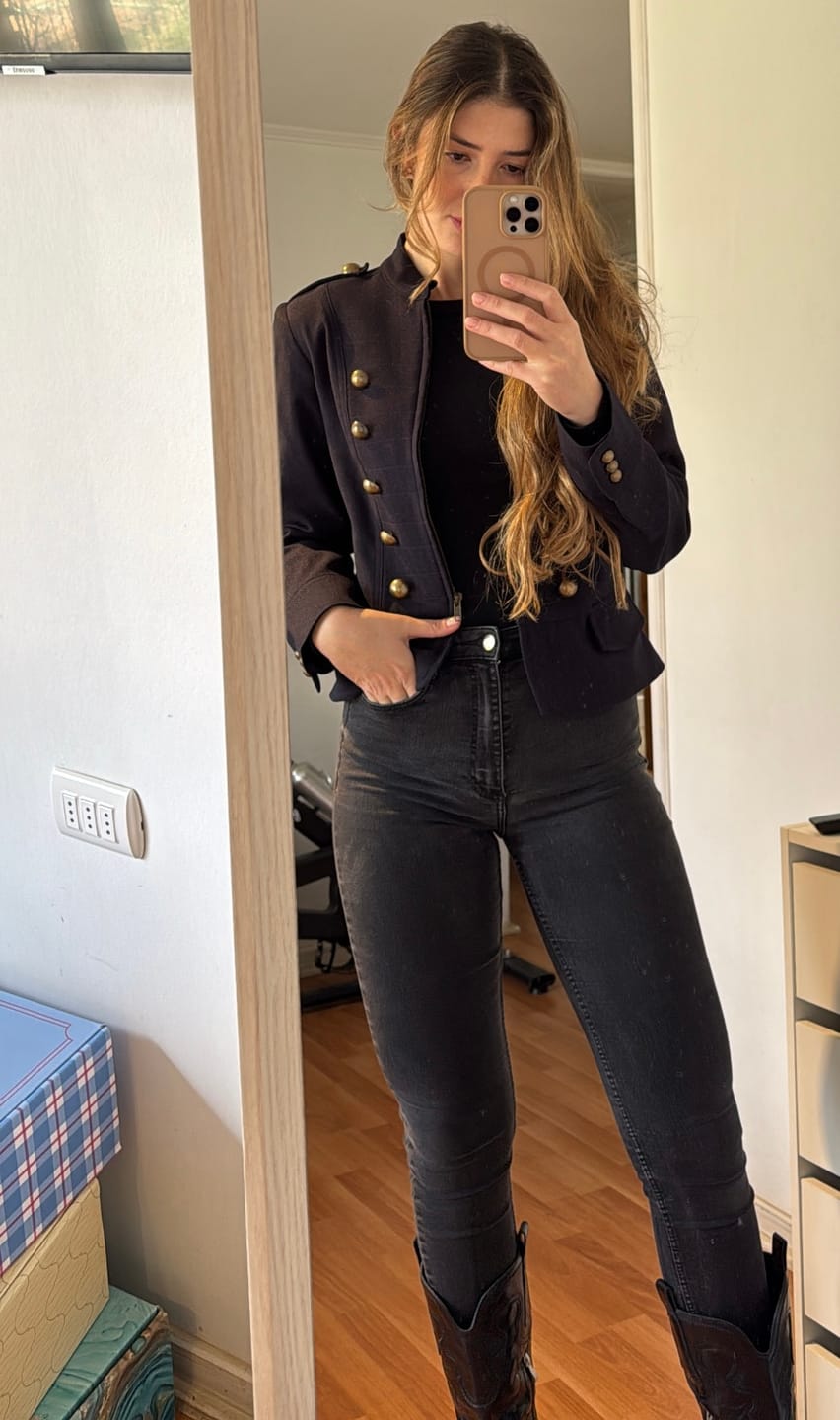 Customer photo review of Chaqueta Napoleónica Navy