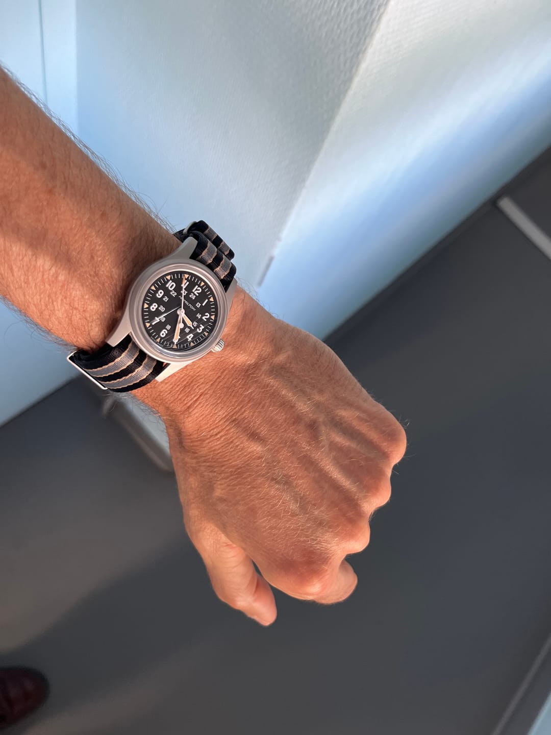 Customer photo review of NTTD Bond Premium Nylon Watch Strap