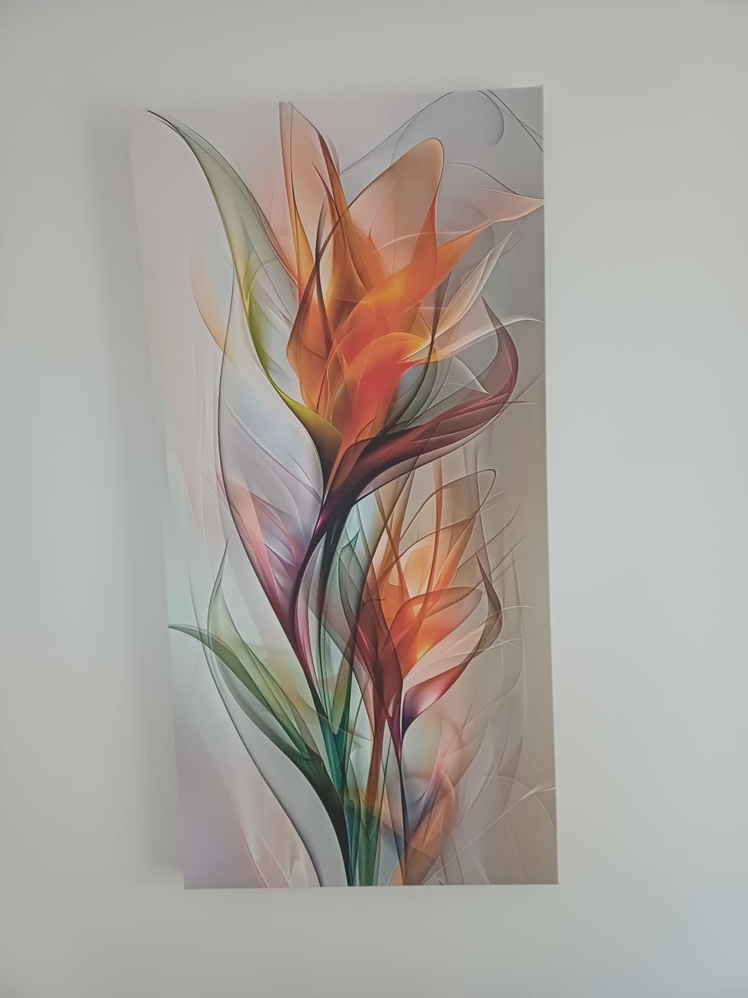 Customer photo review of FIERY BLOOMS CANVAS