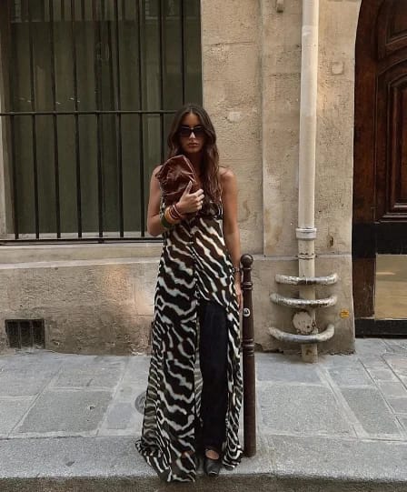Customer photo review of Bianca Zebra Tunic Top and Trouser Set