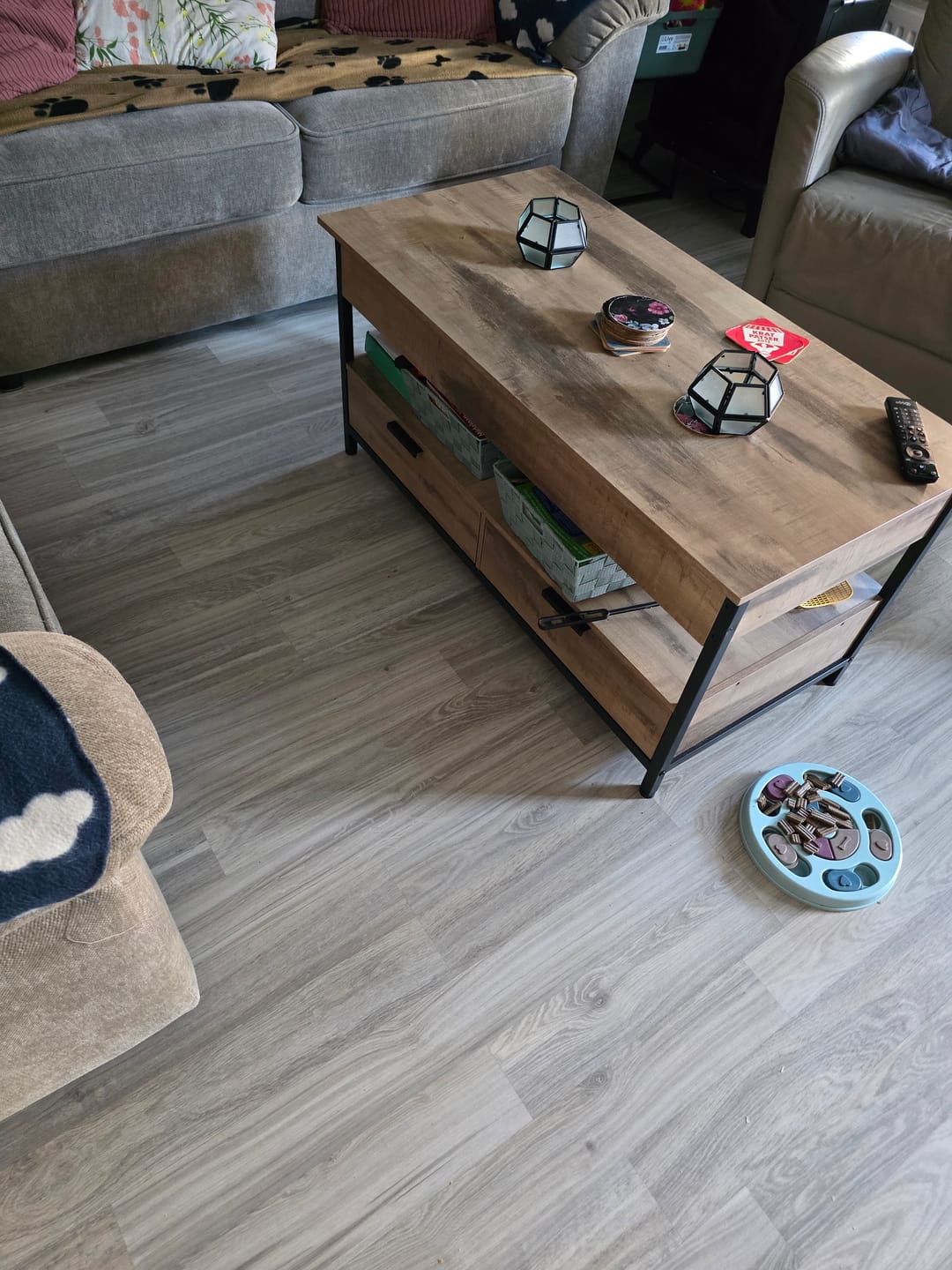 Customer photo review of Industriële Salontafel