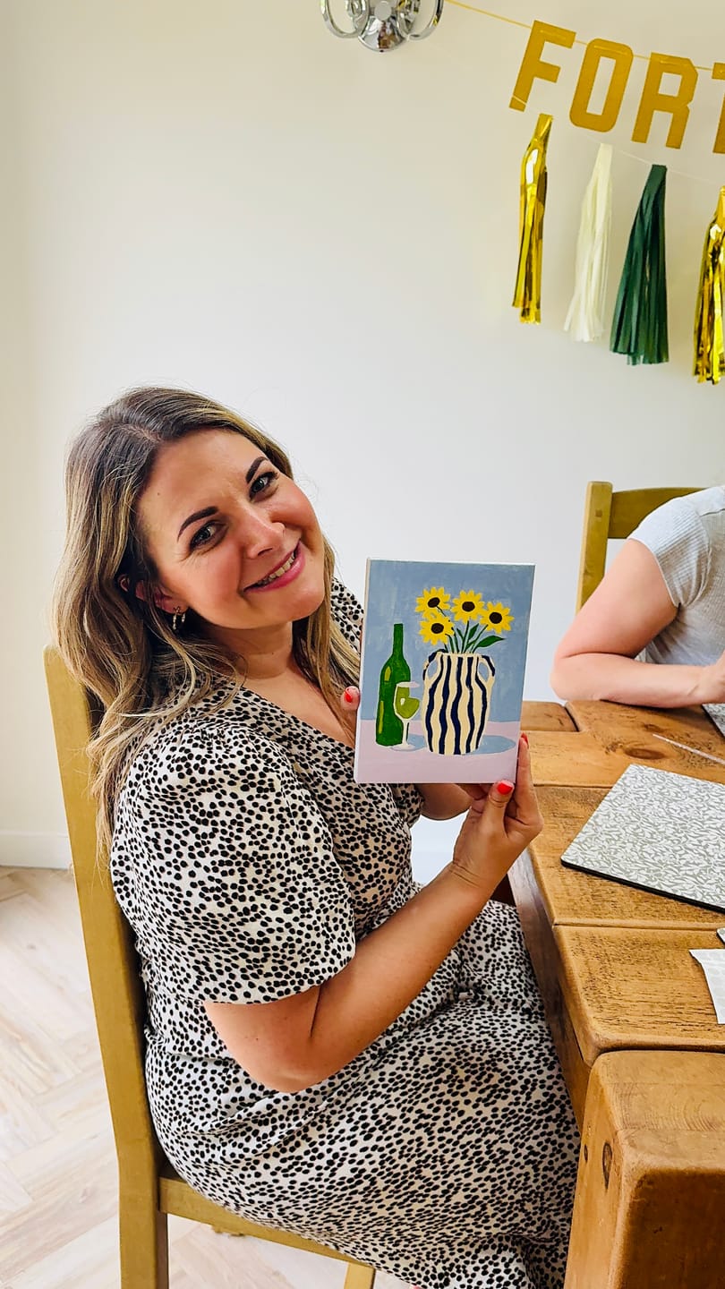 Customer photo review of 6 Mini Paintings - Blooming Vases Set