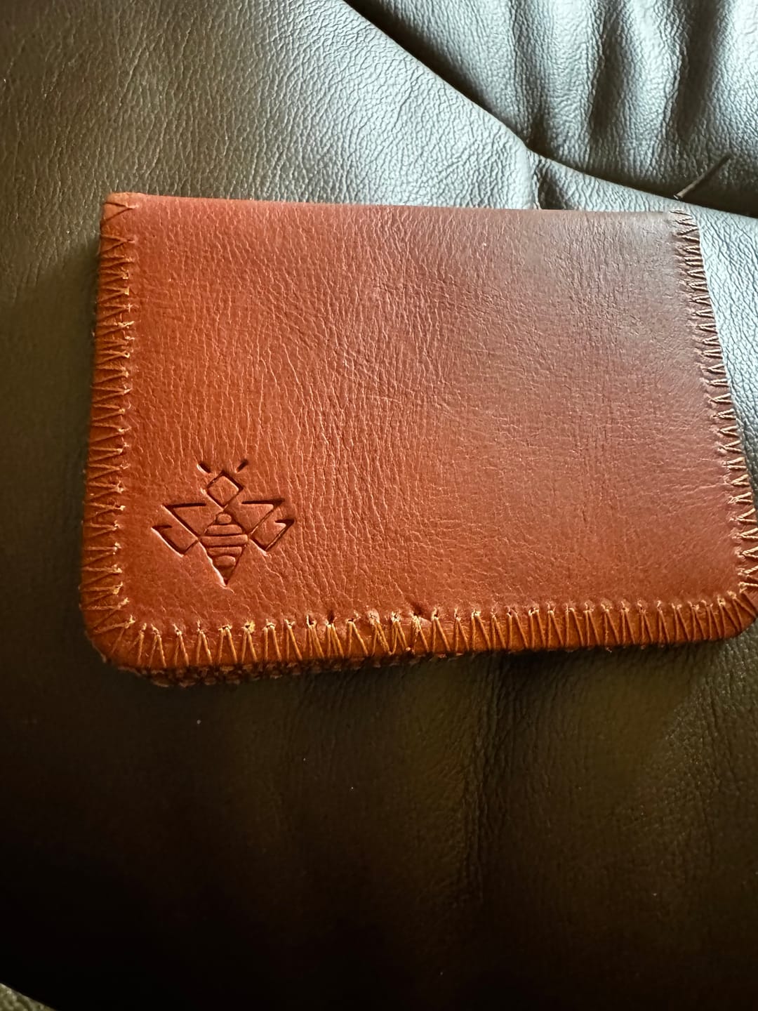 Customer photo review of Cognac Daily Wallet (Seconds)