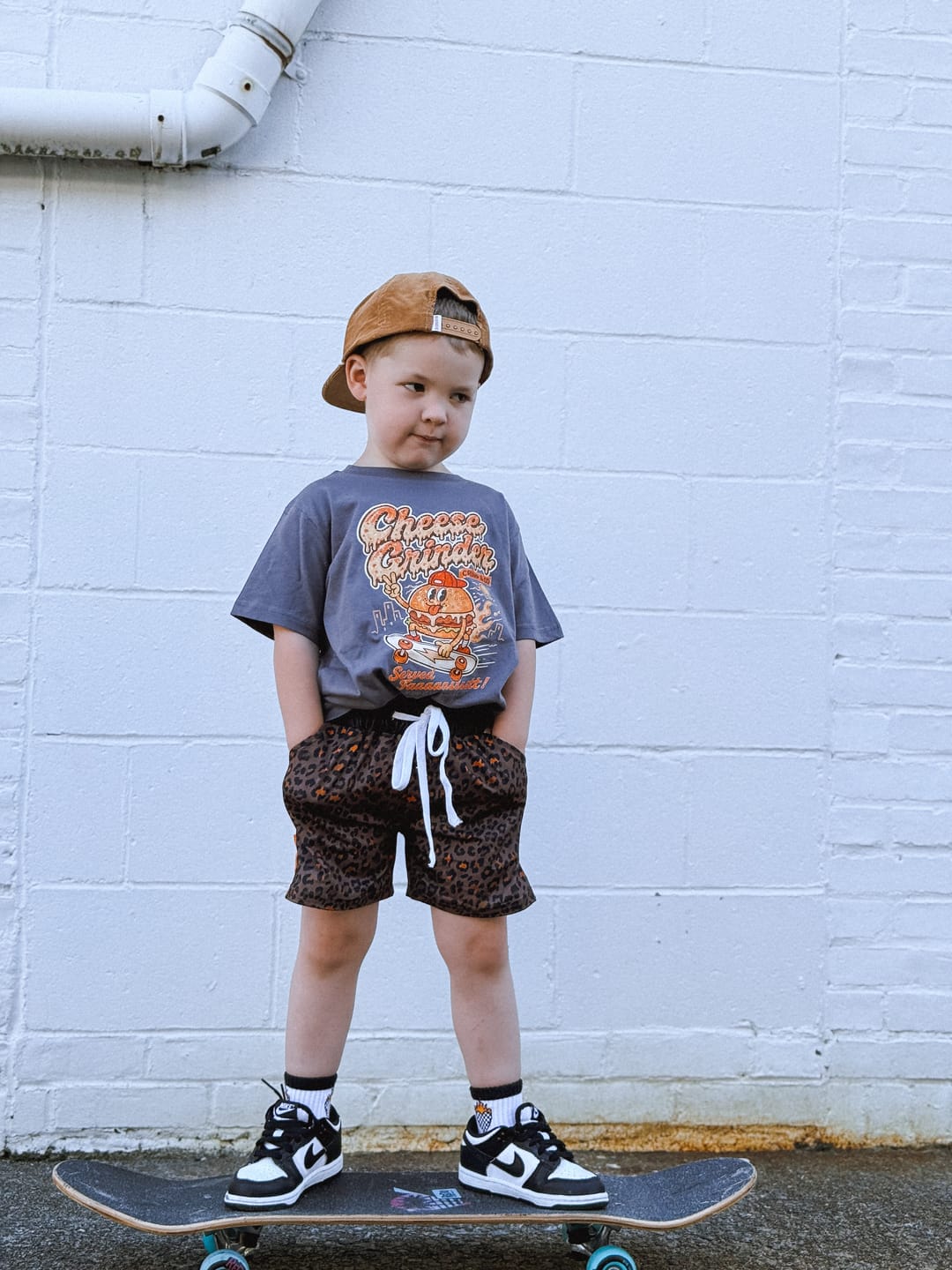 Customer photo review of Cheese Grinder | Charcoal T-Shirt