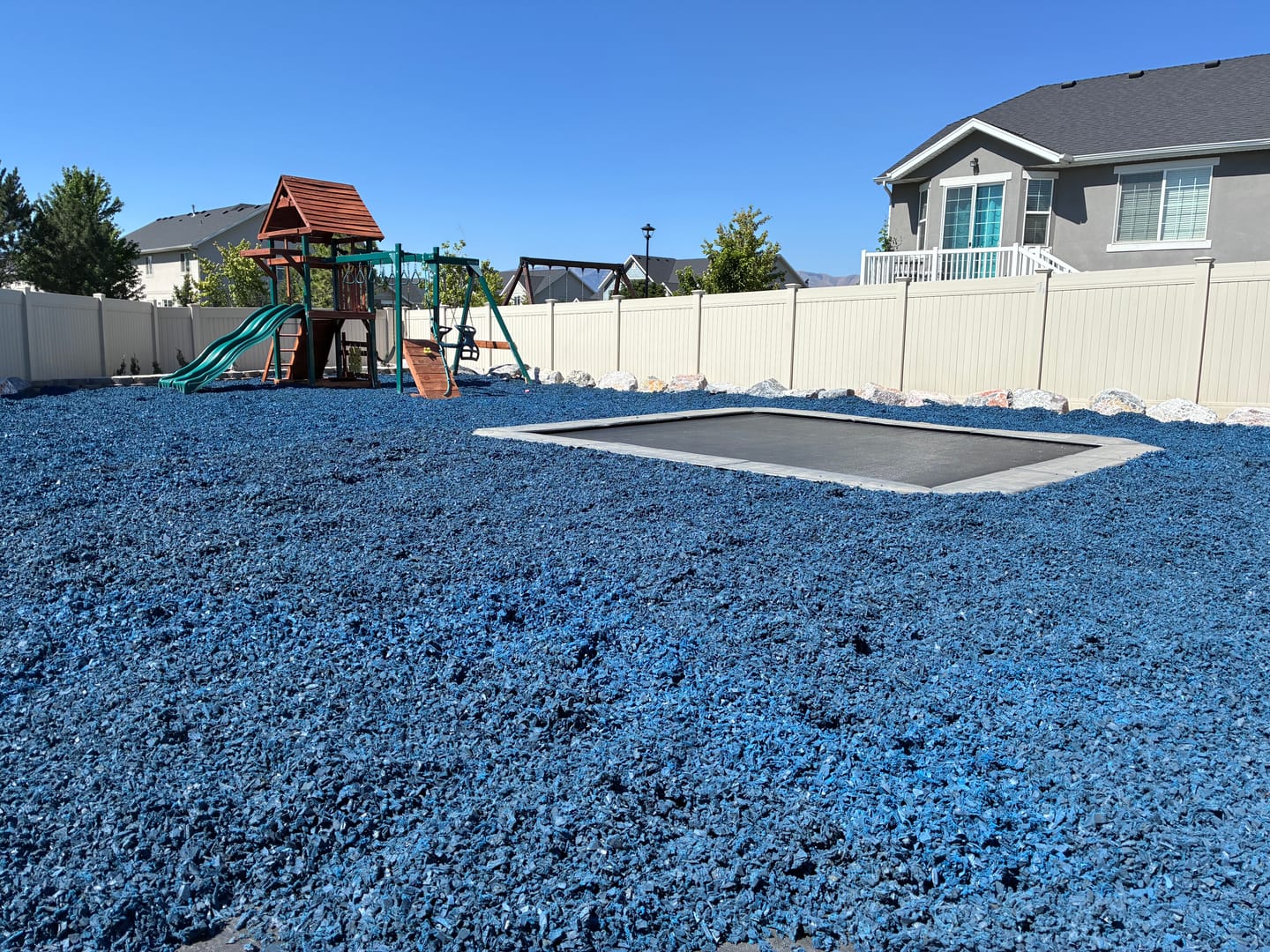 Customer photo review of Summer Bundle! 15x15' Square Pro-Line MAX Avyna In-Ground Trampoline + LED + Cover