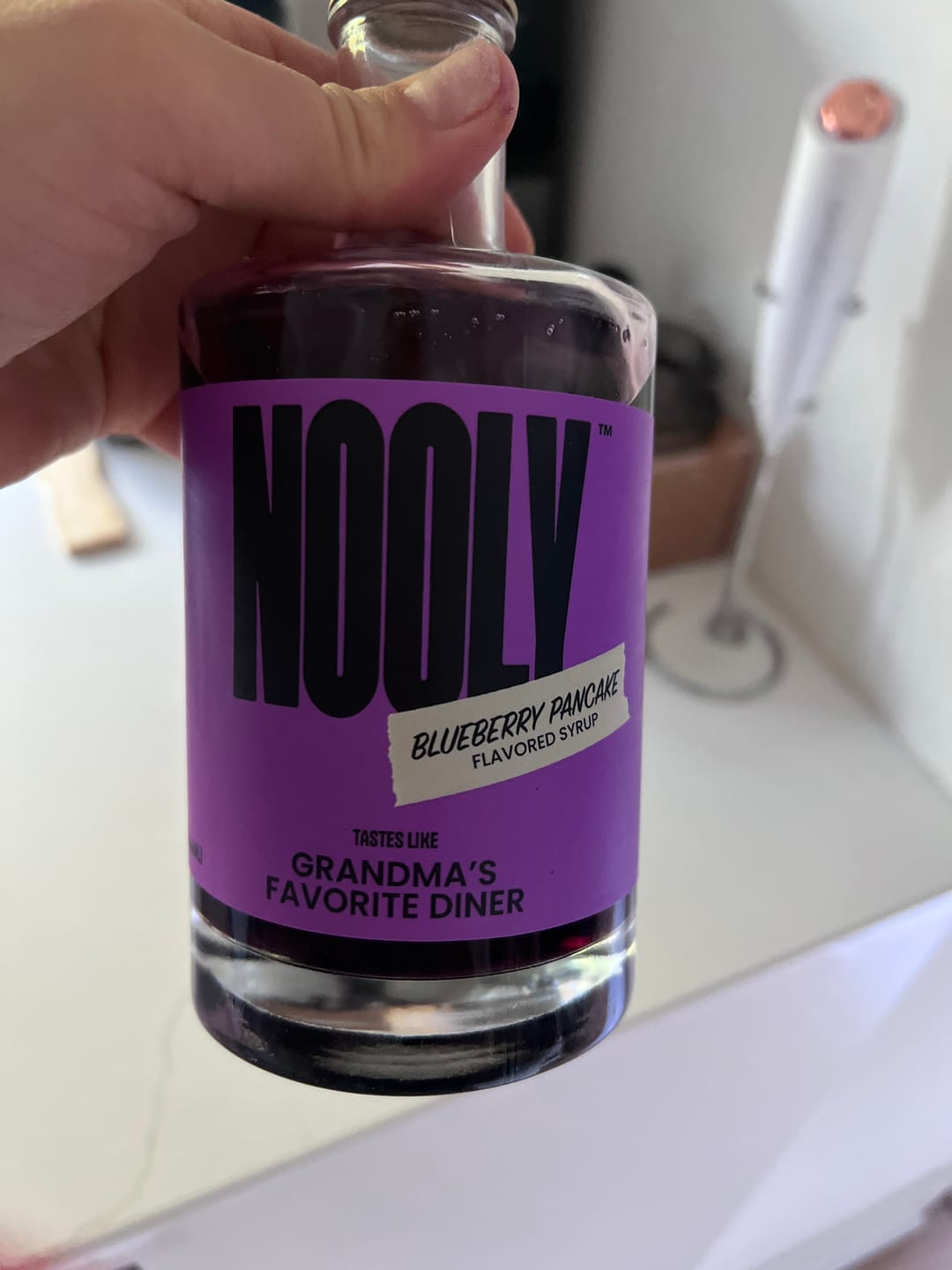 Customer photo review of Blueberry Pancake Syrup