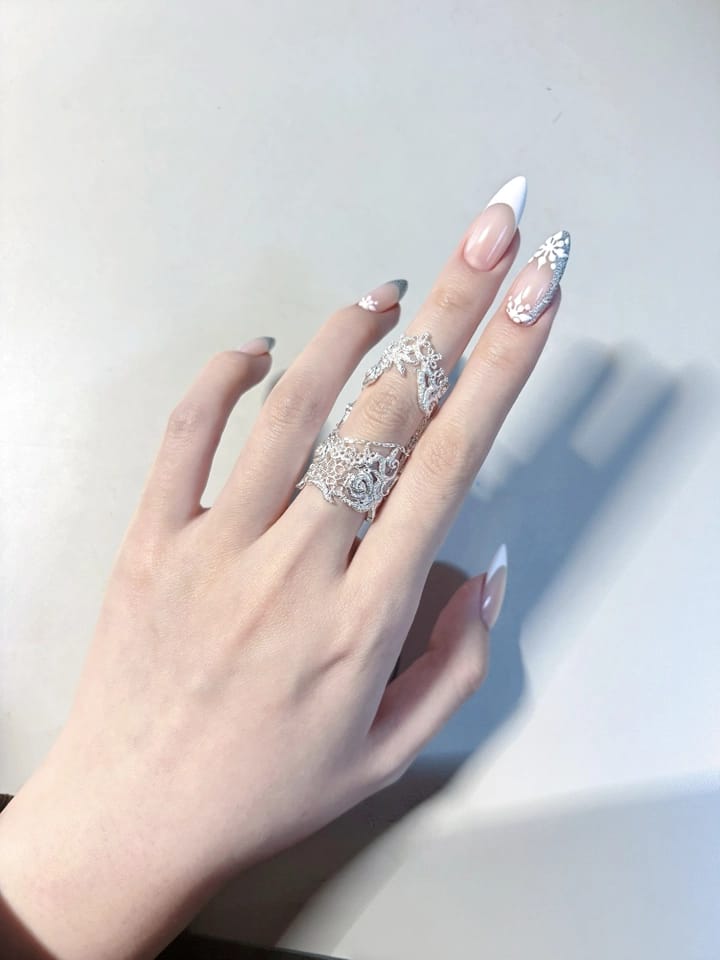 Customer photo review of Rebellious Tenderness Baroque Lace Adjustable Ring™