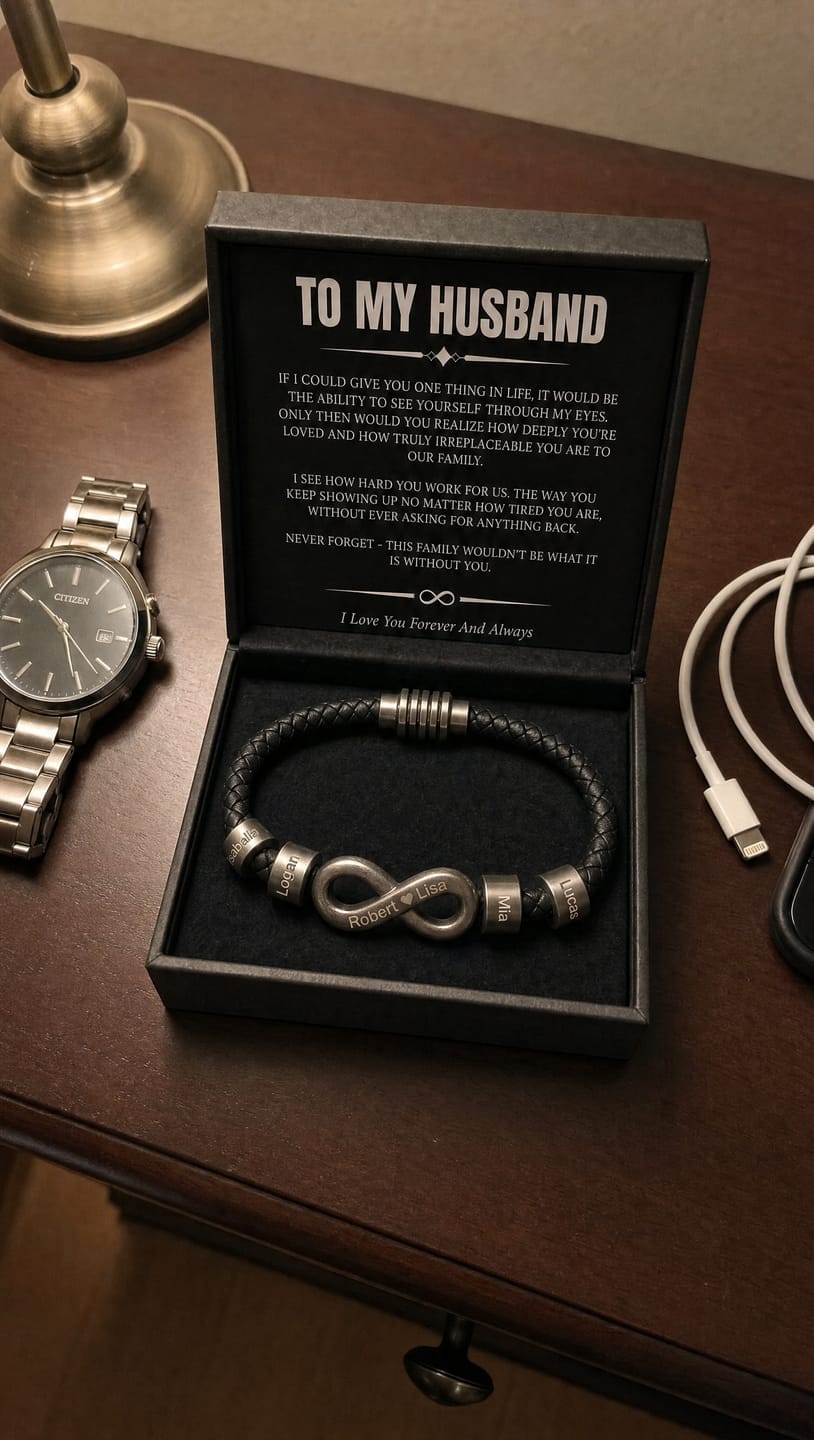 Customer photo review of Infinity-Armband mit Gravur
