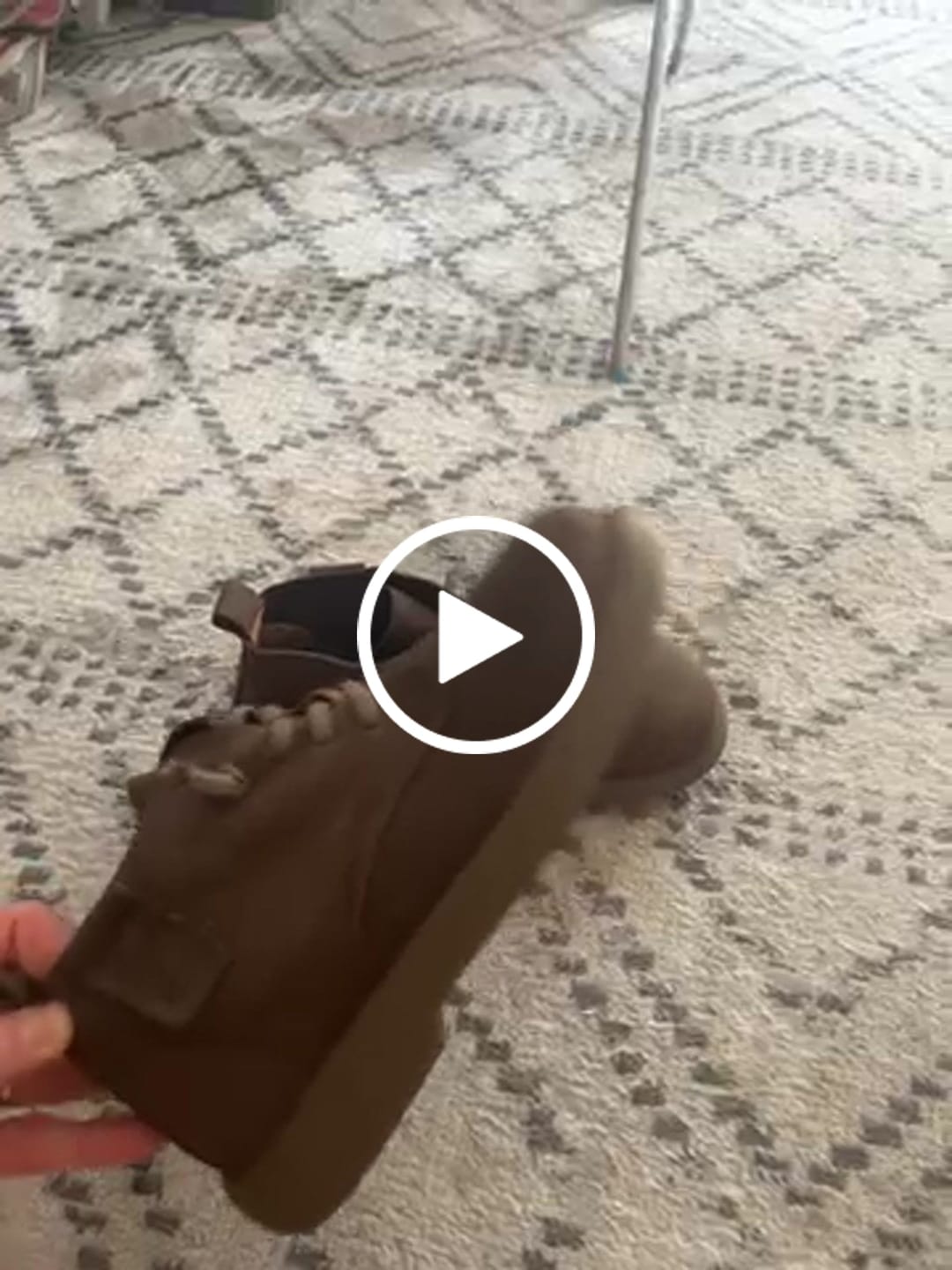 Customer video review of Women Vintage Genuine Leather Strap Low Heel Boots