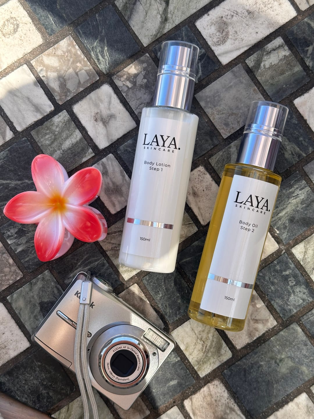 Customer photo review of Ceramide Body Lotion & Natural Body Oil Duo