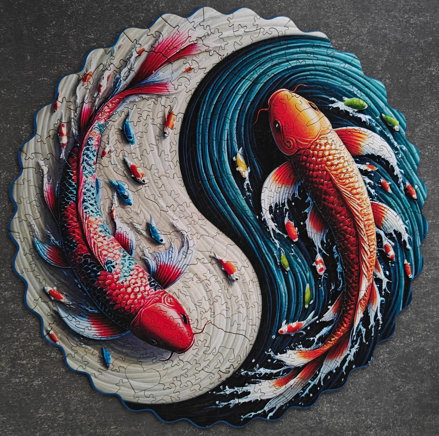 Customer photo review of Koi Yin Yang - Ahşap Puzzle