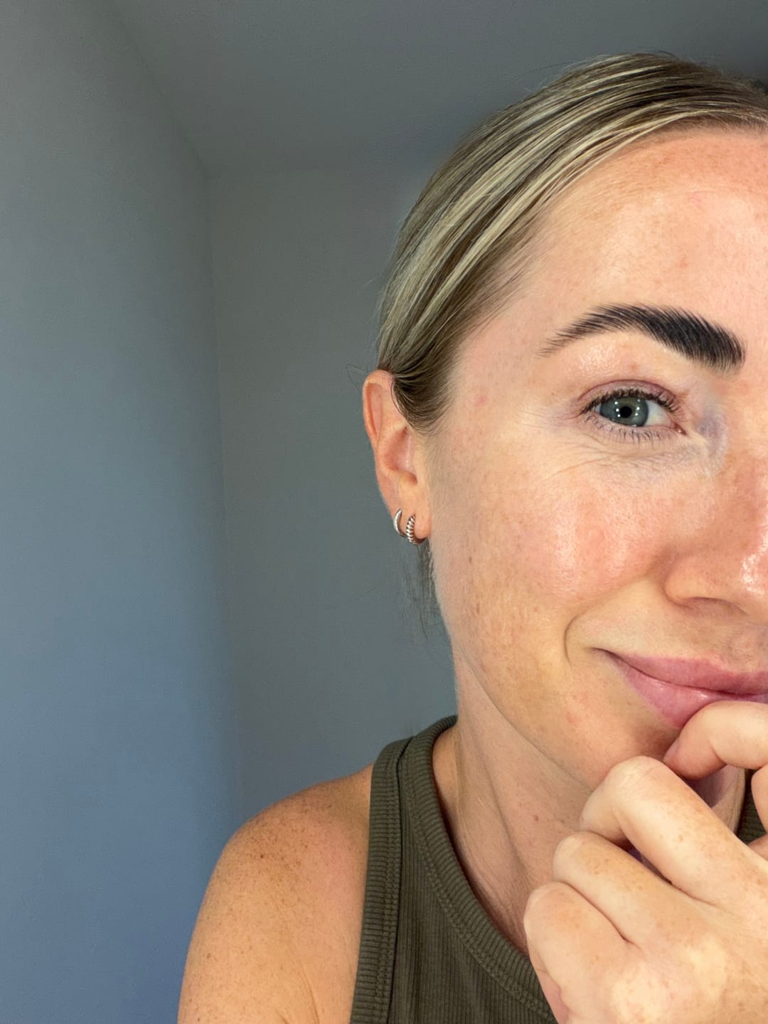 Customer photo review of HOLD UP! Flexible Brow Wax