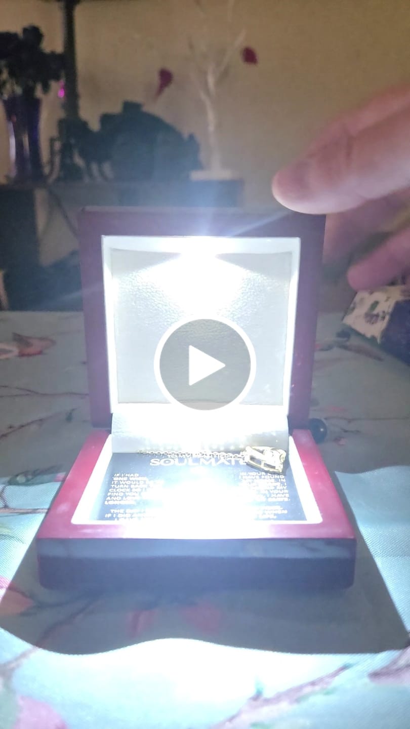 Customer video review of Gift for Soulmate "In Your Eyes I Have Found My Home" Necklace